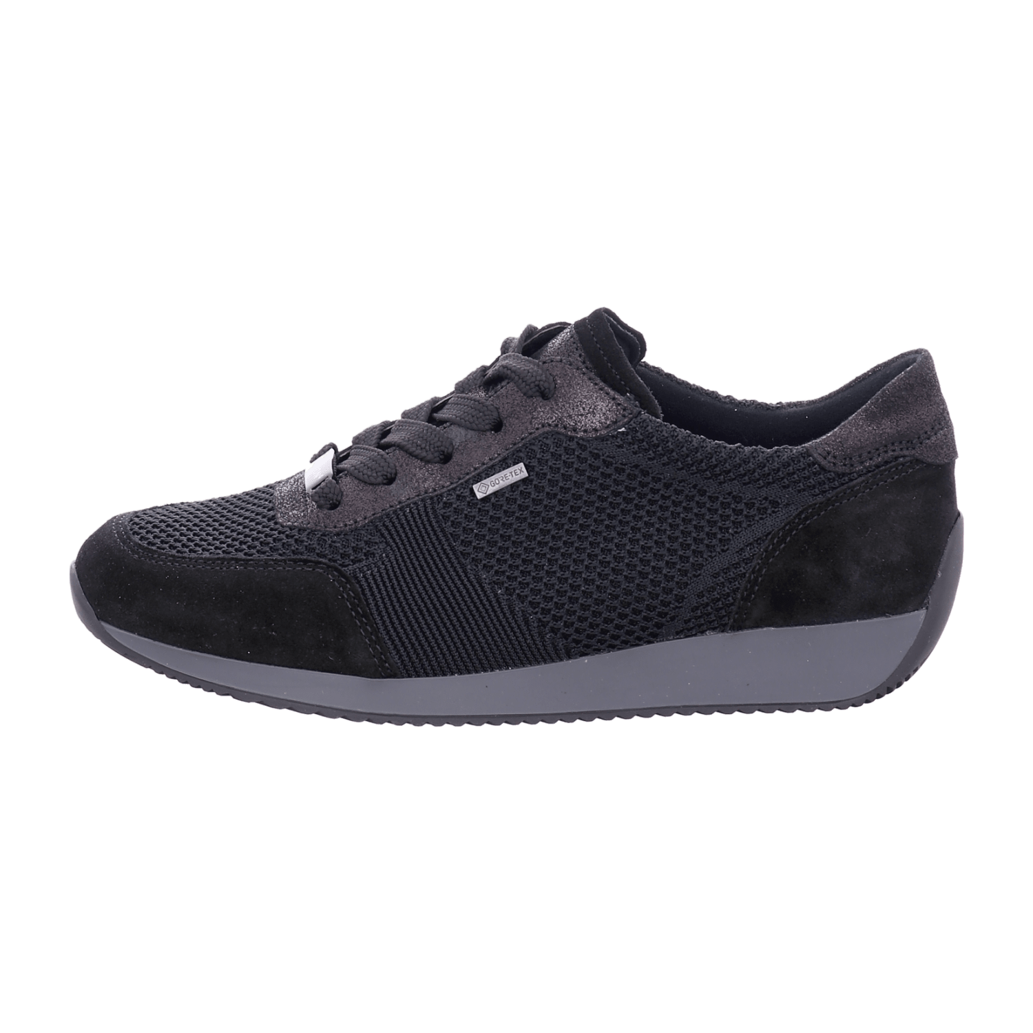 ARA LISBON-G Women's Low-Top Lace-Up Shoes Black Nubuck Leather Cold Weather Lined - Bartel-Shop