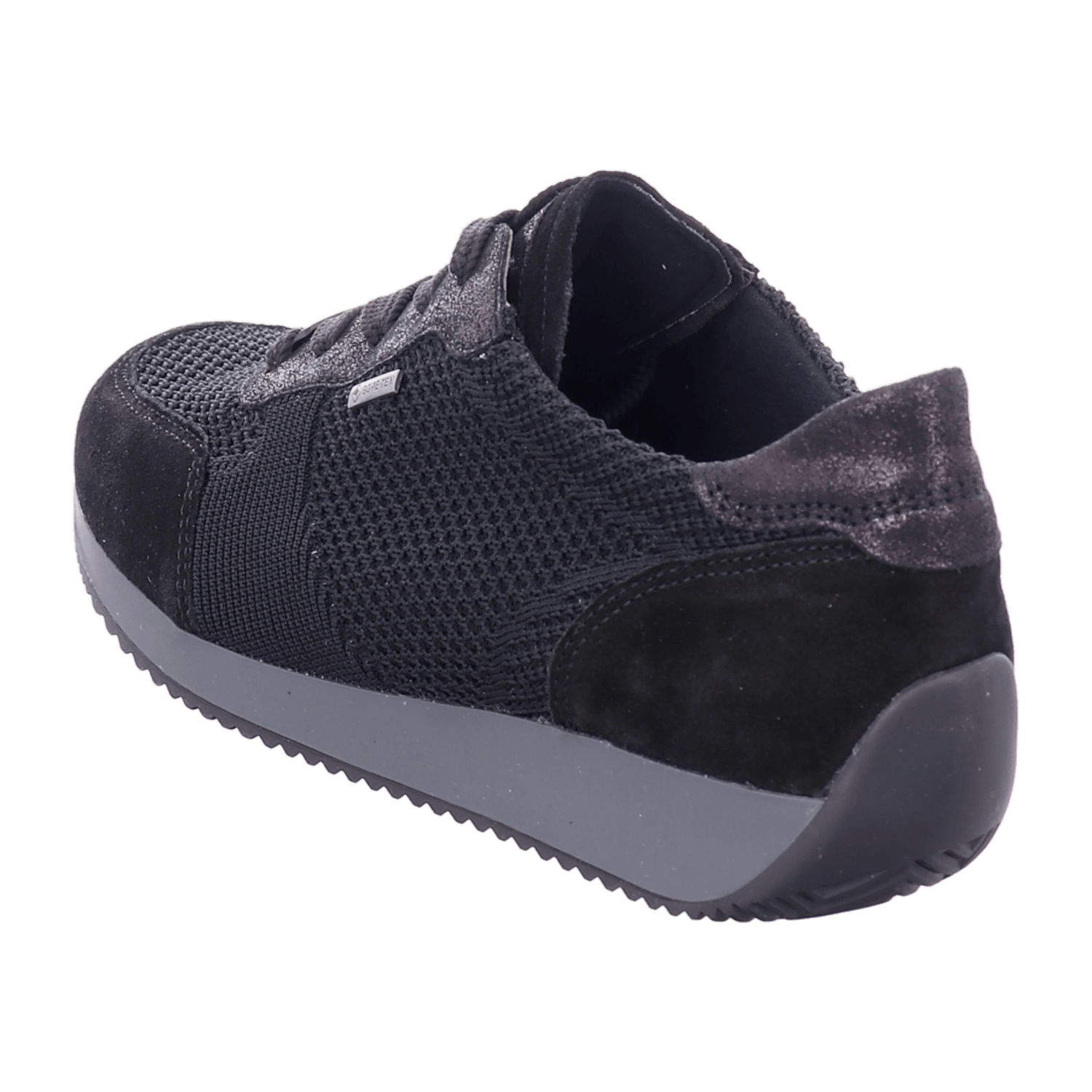 ARA LISBON-G Women's Low-Top Lace-Up Shoes Black Nubuck Leather Cold Weather Lined - Bartel-Shop