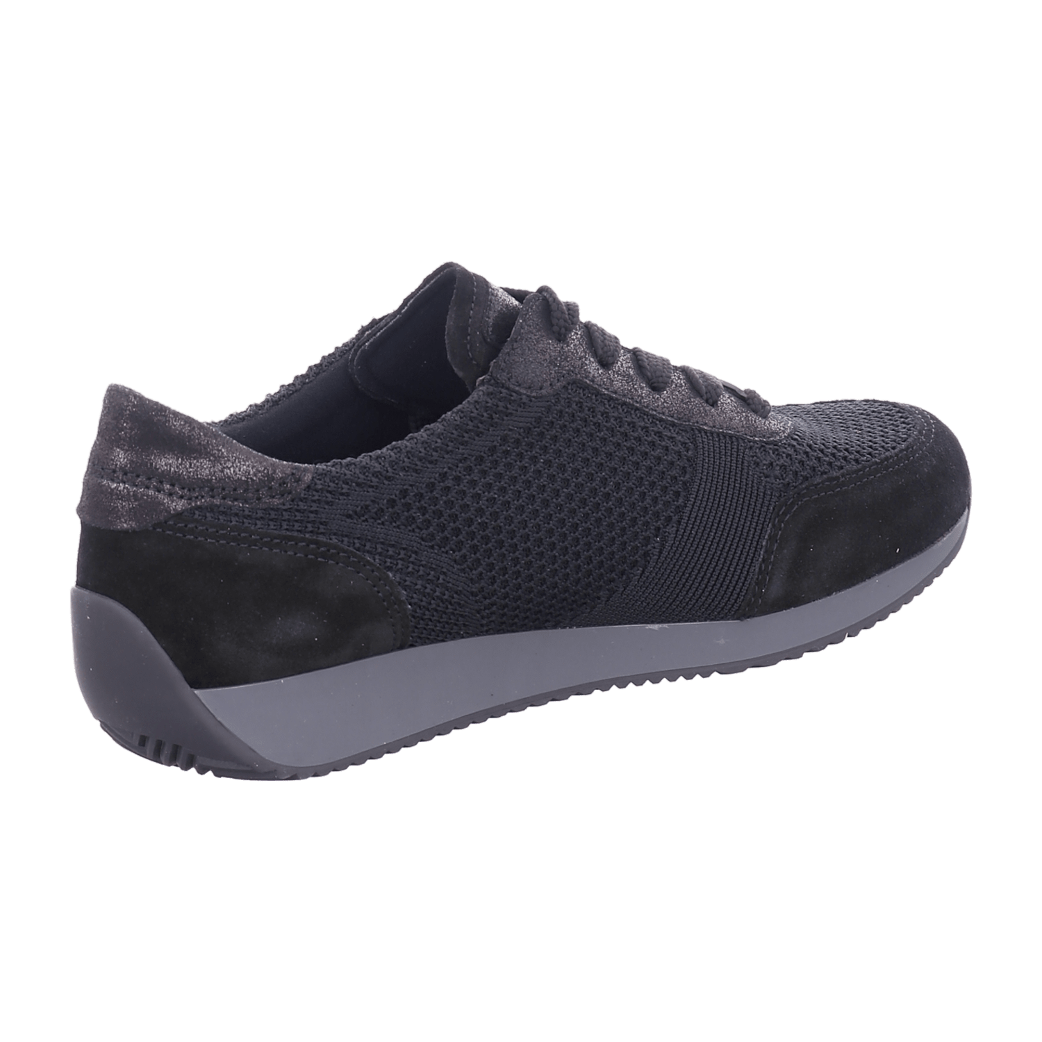 ARA LISBON-G Women's Low-Top Lace-Up Shoes Black Nubuck Leather Cold Weather Lined - Bartel-Shop