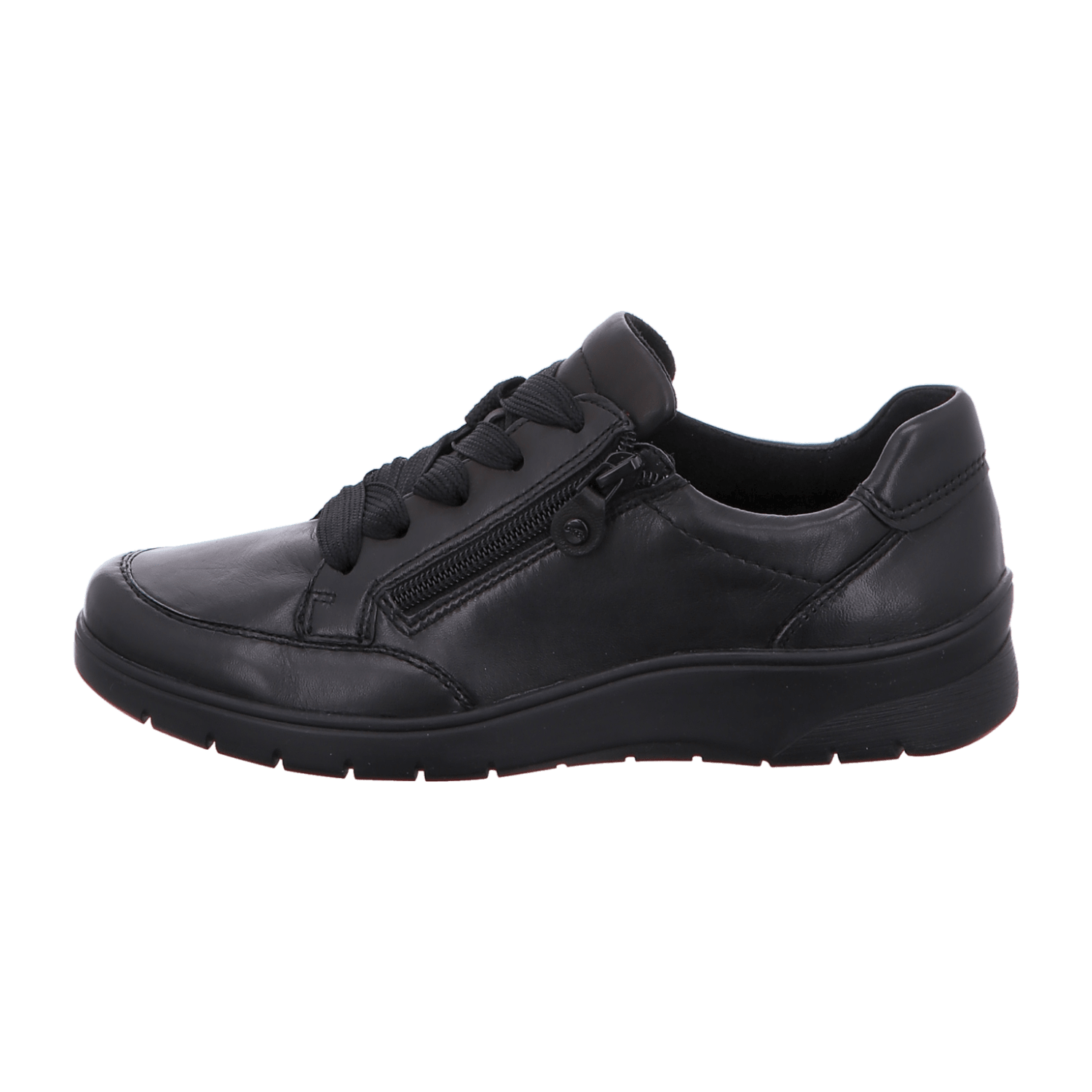 ARA MERAN Women's Round Toe Lace-Up Shoes in Black - Bartel-Shop