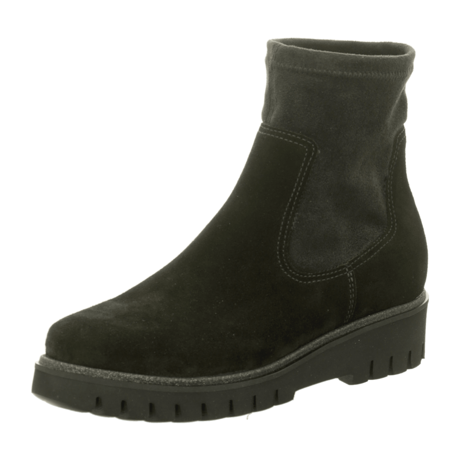 ARA JACKSON Women's Chelsea Boots in Black with Round Toe and Pull-On Closure