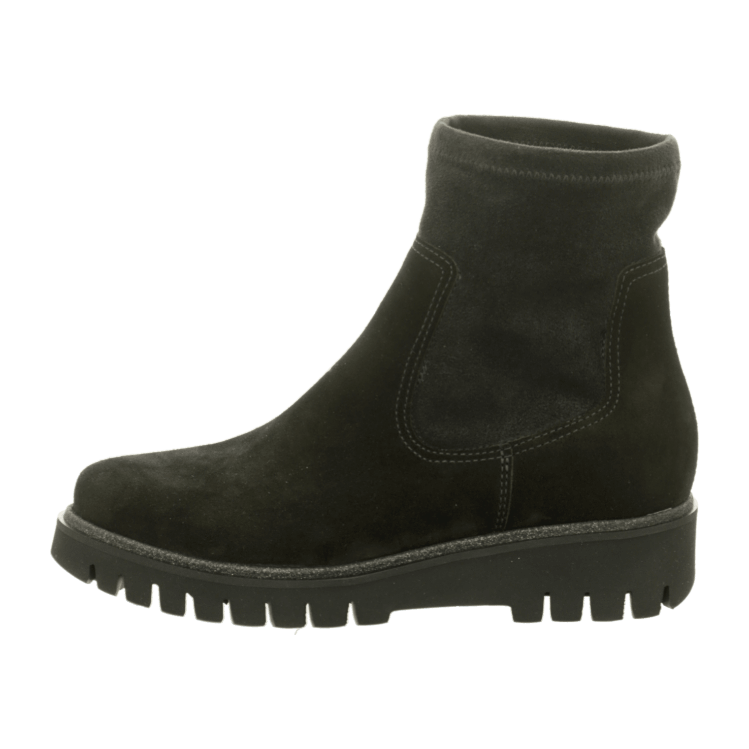 ARA JACKSON Women's Chelsea Boots in Black with Round Toe and Pull-On Closure