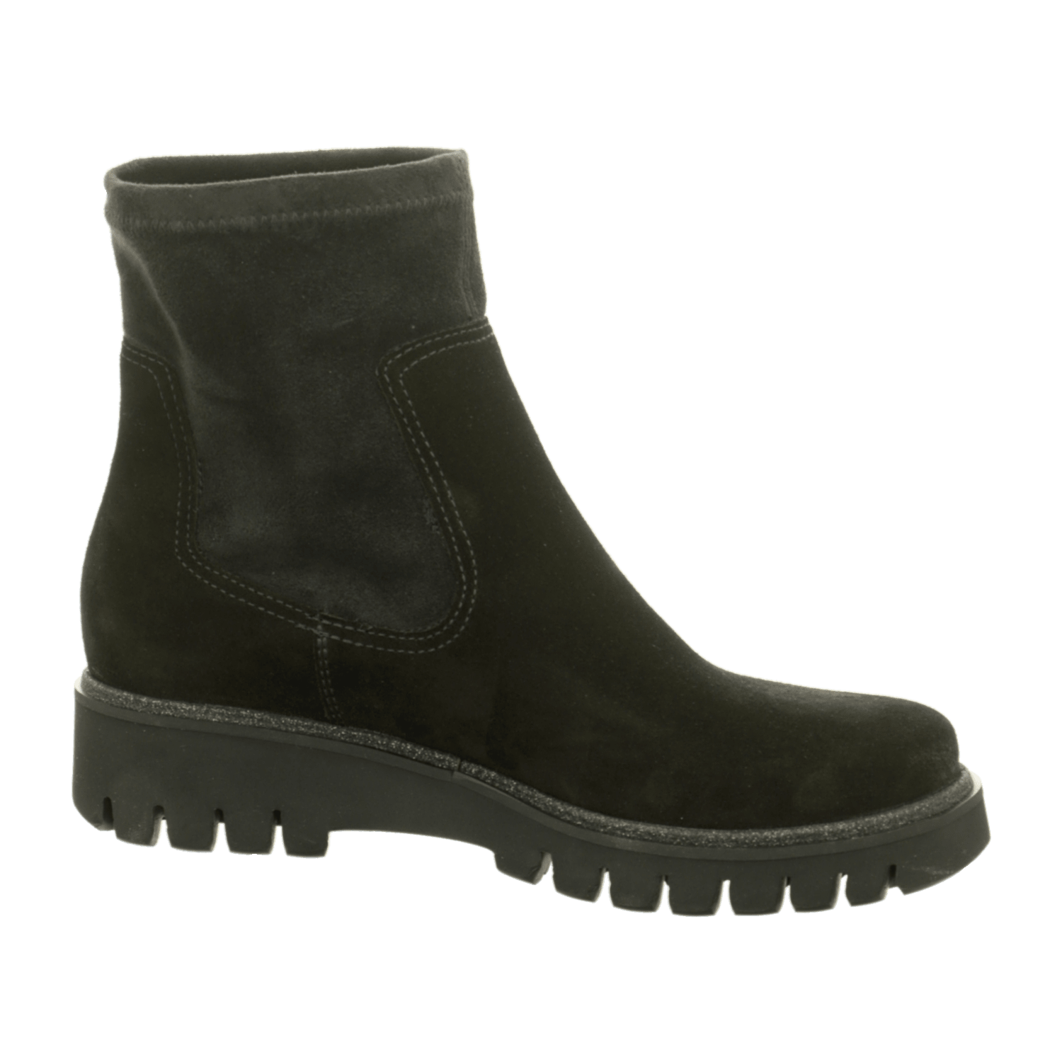 ARA JACKSON Women's Chelsea Boots in Black with Round Toe and Pull-On Closure