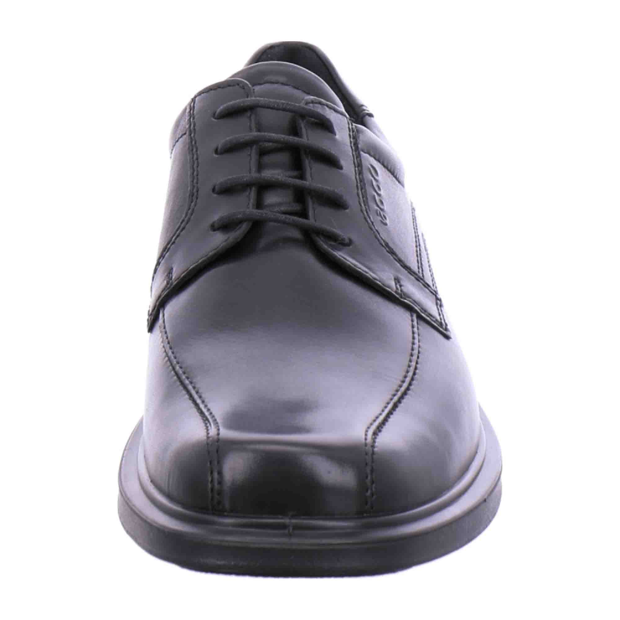 ECCO Helsinki Men's Black Leather Dress Shoes - Comfort & Style