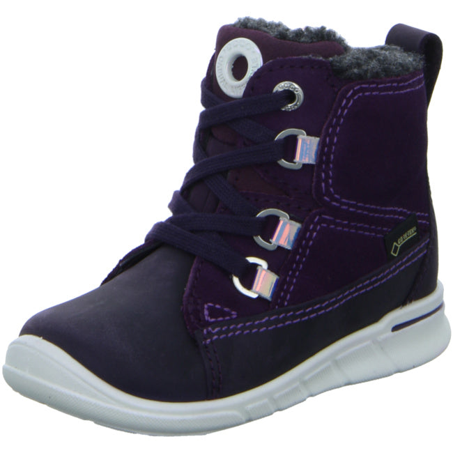 Ecco lace-up boots for babies purple purple - Bartel-Shop