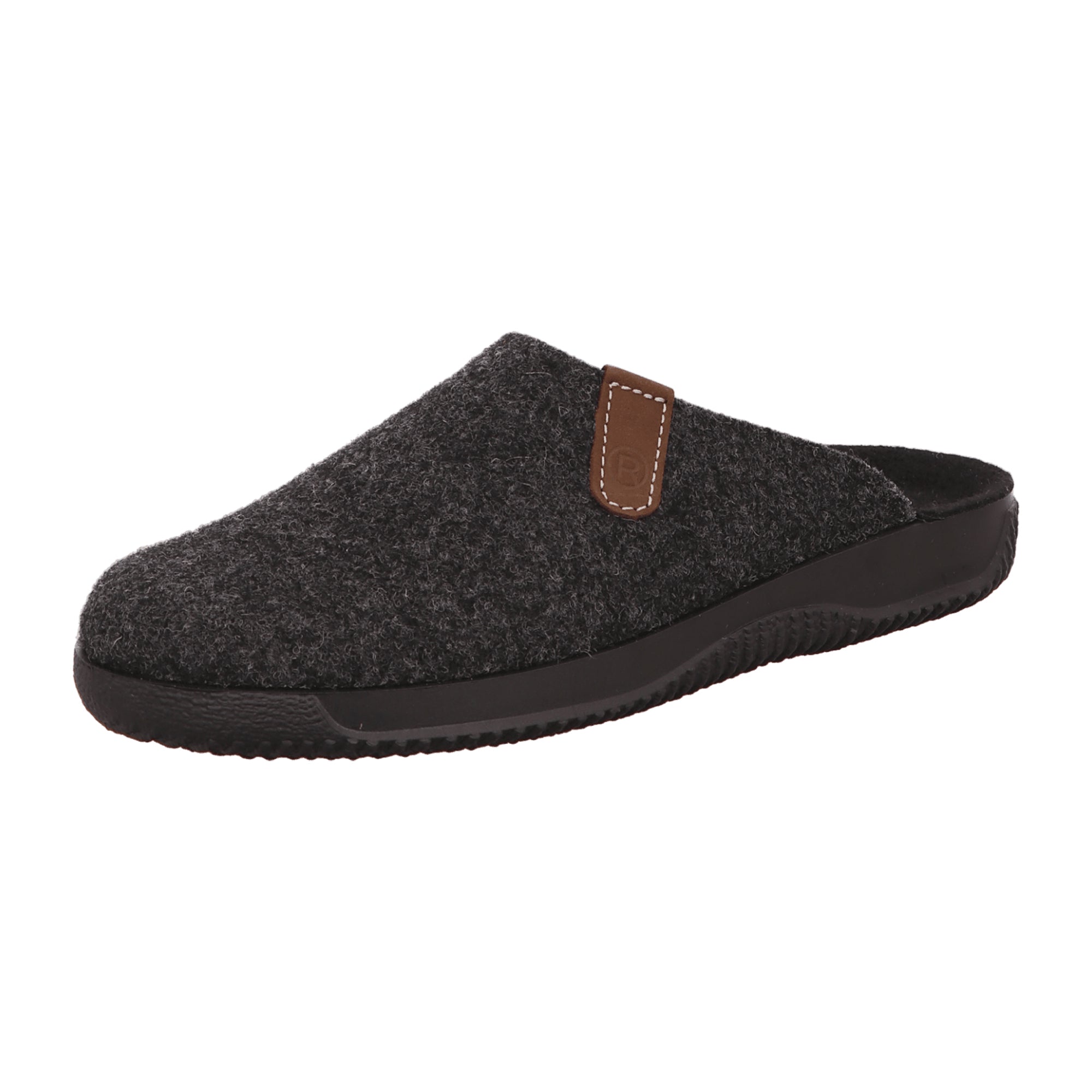 Rohde 2782 Men's Gray Slip-On Shoes with Wedge Heel and Round Toe