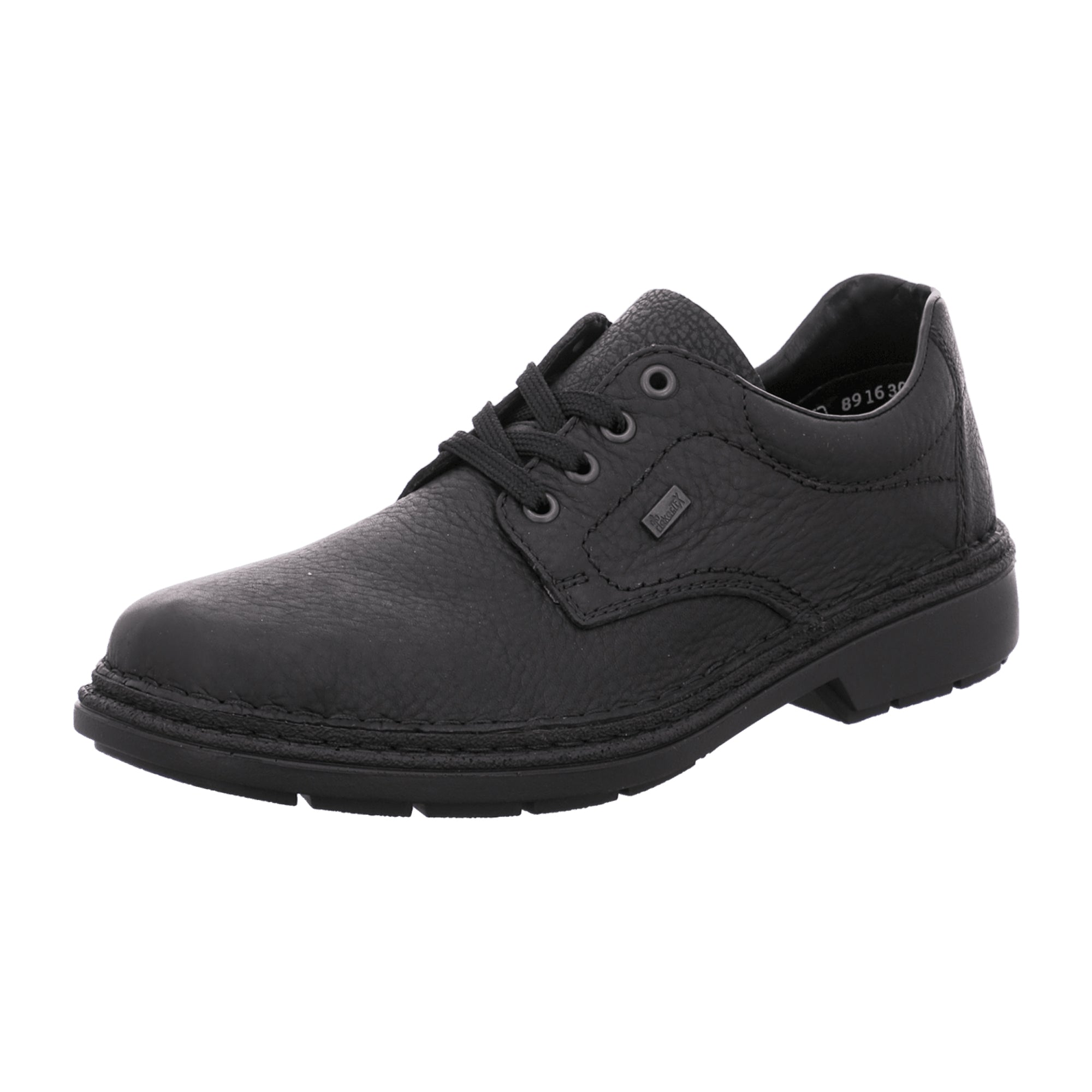 Rieker 05001-00 Black Comfort Lace-Up Shoes Water-Resistant Lightweight Sole