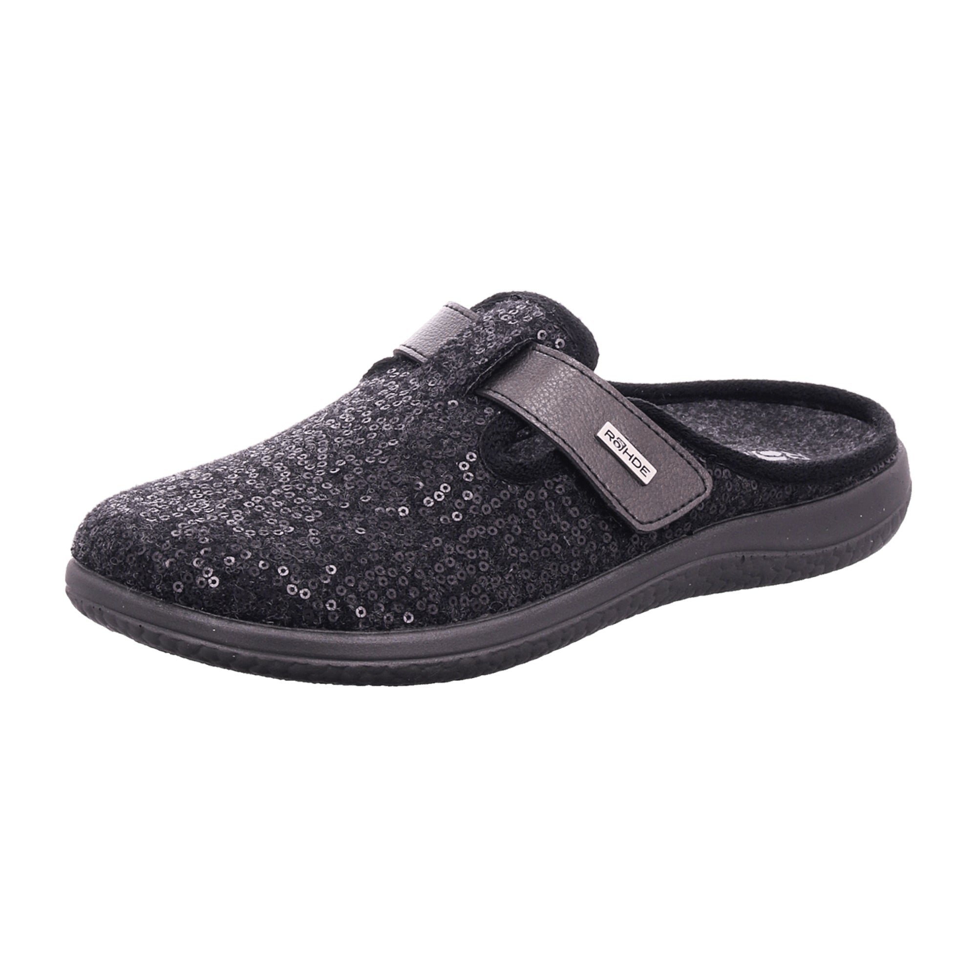 Rohde Bari Women's Slip-On Shoes Gray Textile Removable Insole Winter