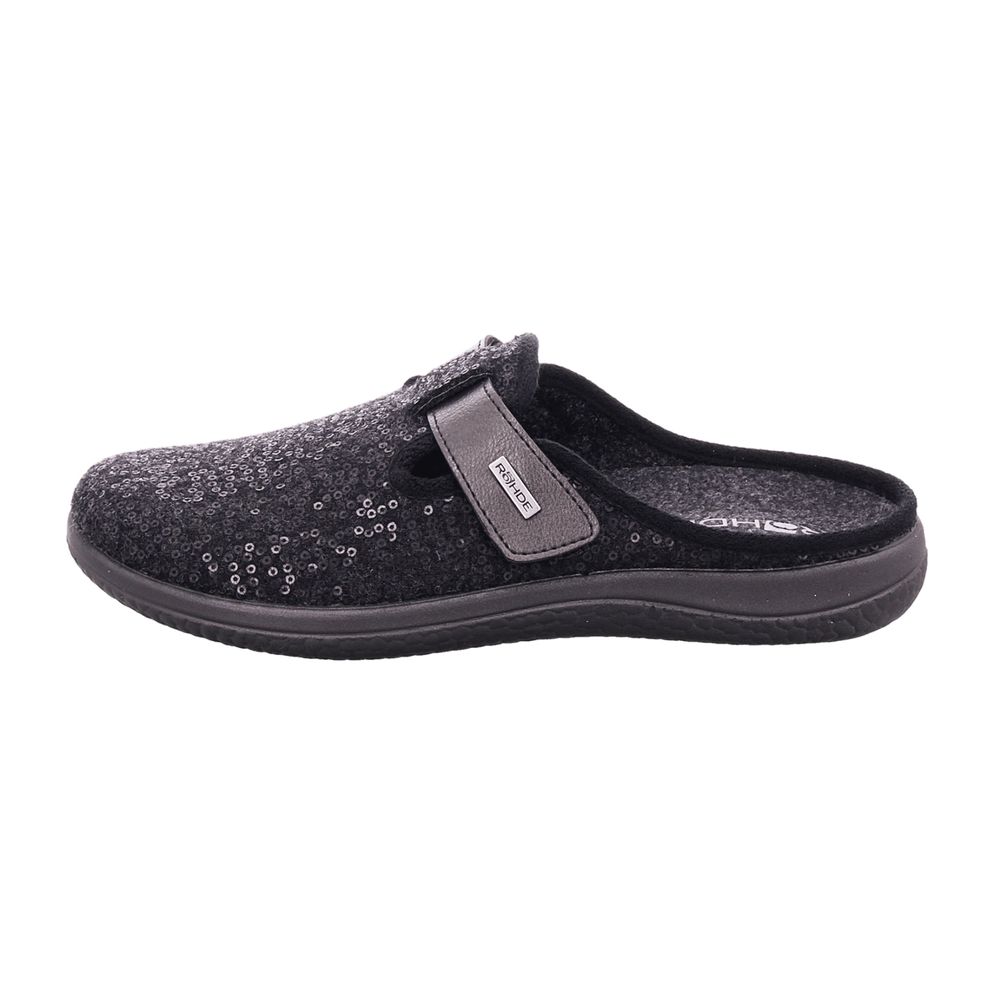 Rohde Bari Women's Slip-On Shoes Gray Textile Removable Insole Winter