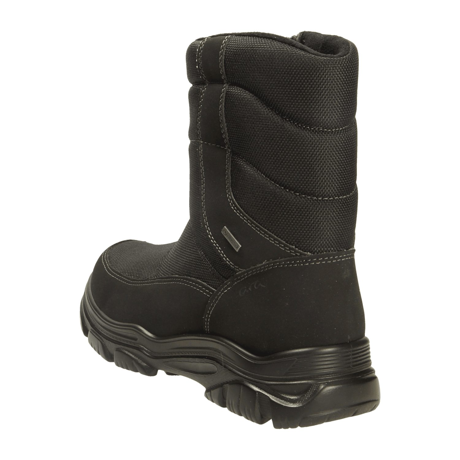 ARA Men's Winter Boots Snow Boots with Zipper in Black Synthetic