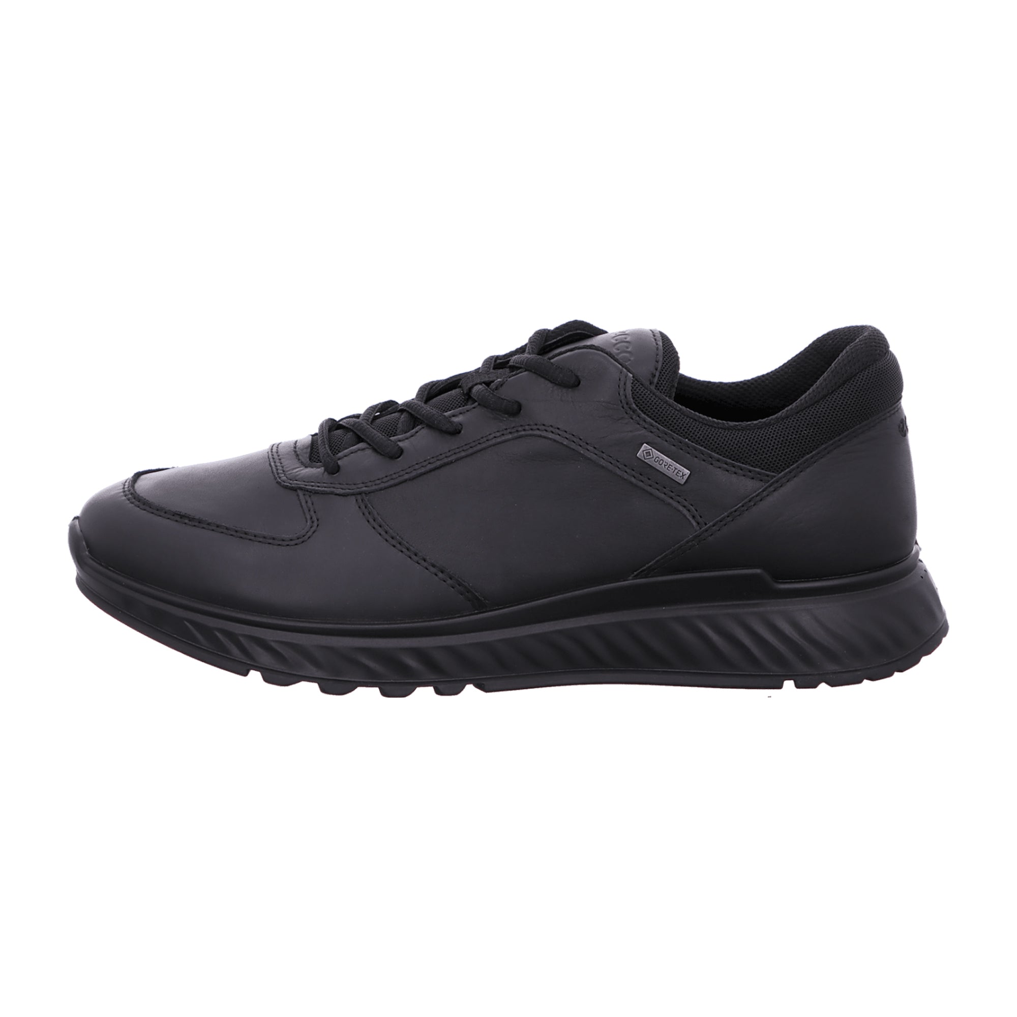 Ecco Exostride M Men's Lace-Up Shoes in Black with Gore-Tex