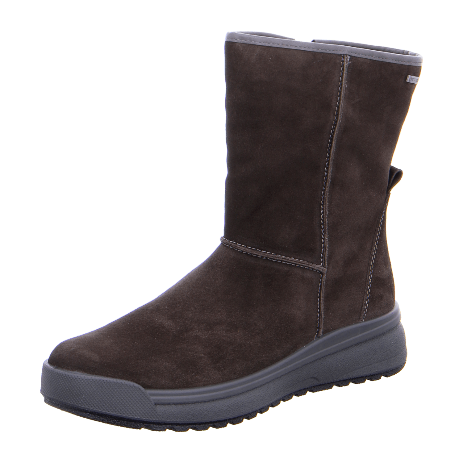 ARA ASPEN Women's Nubuck Leather Snow Boots with Zipper and Gore-Tex Lining, Black - Bartel-Shop