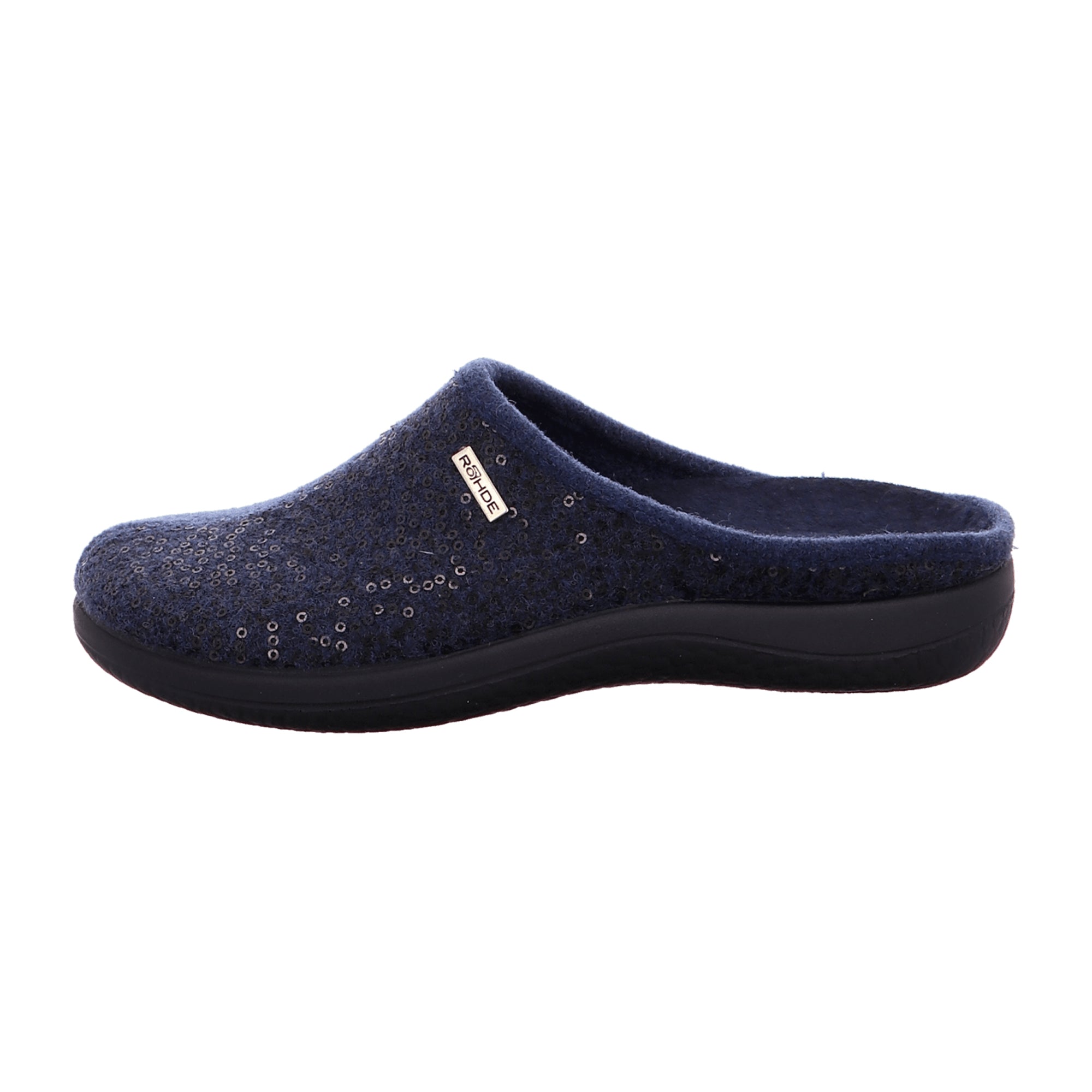 Rohde MOKASSO 62 Women's Blue Slip-On Shoes, Textile Lined, Flat Heel