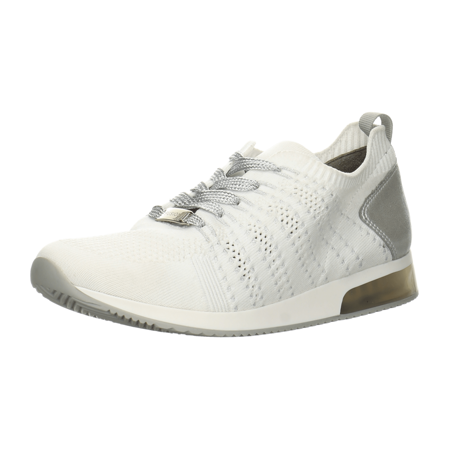 ARA Women's Low-Top Lace-Up Sneakers in White with Synthetic Sole and Cold-Weather Lined Interior