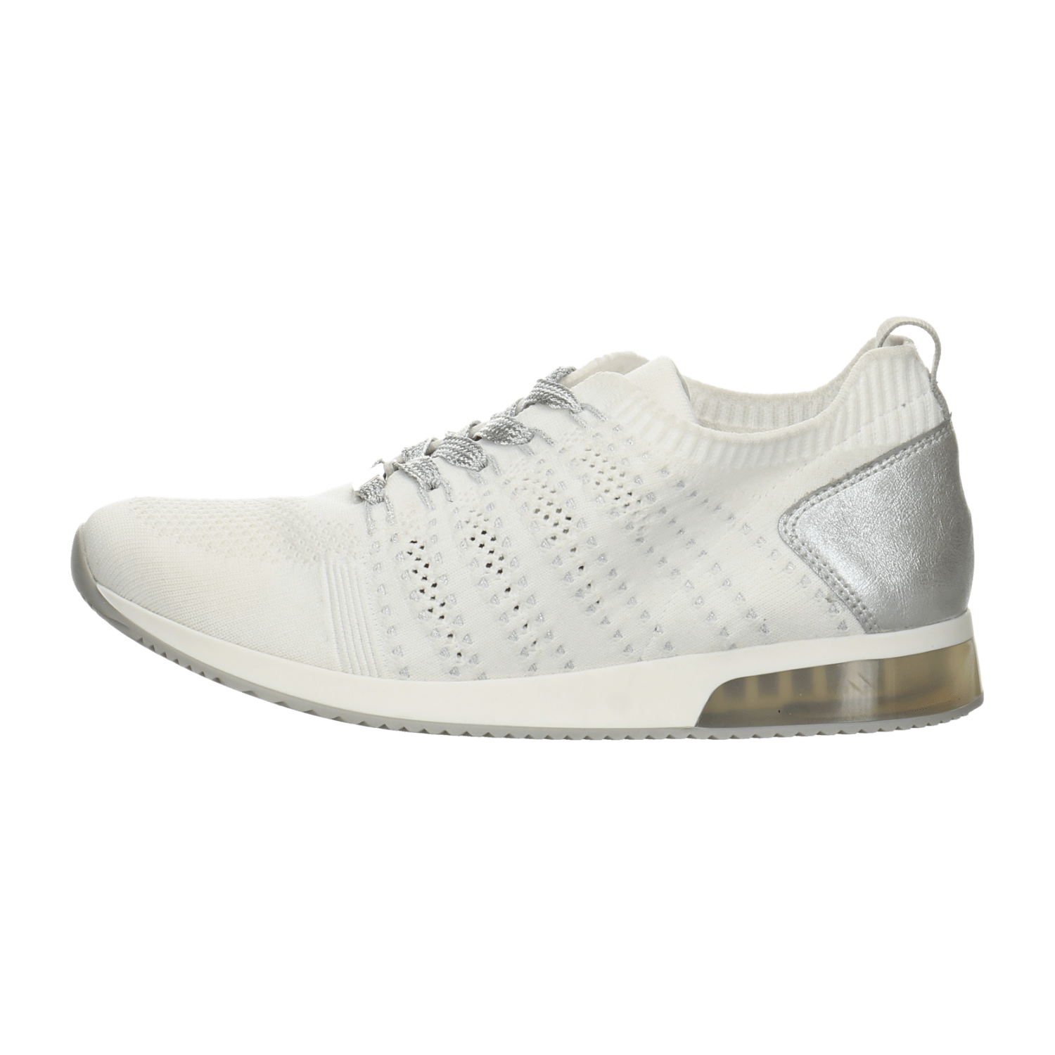 ARA Women's Low-Top Lace-Up Sneakers in White with Synthetic Sole and Cold-Weather Lined Interior
