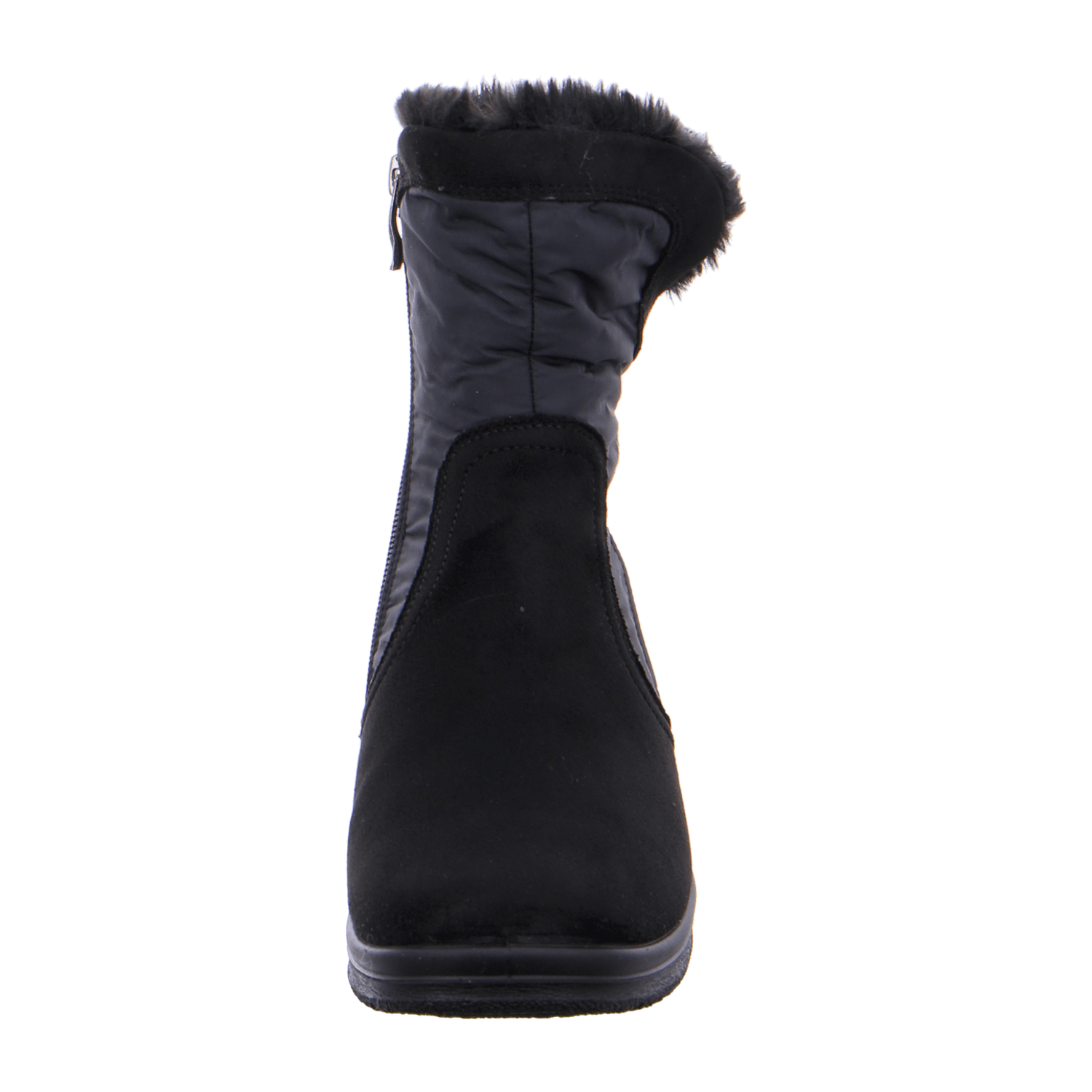 ARA Women's Snow Boots in Black with Zipper, Textile Upper with Gore-Tex Warm Lining and Polyurethane Sole - Bartel-Shop