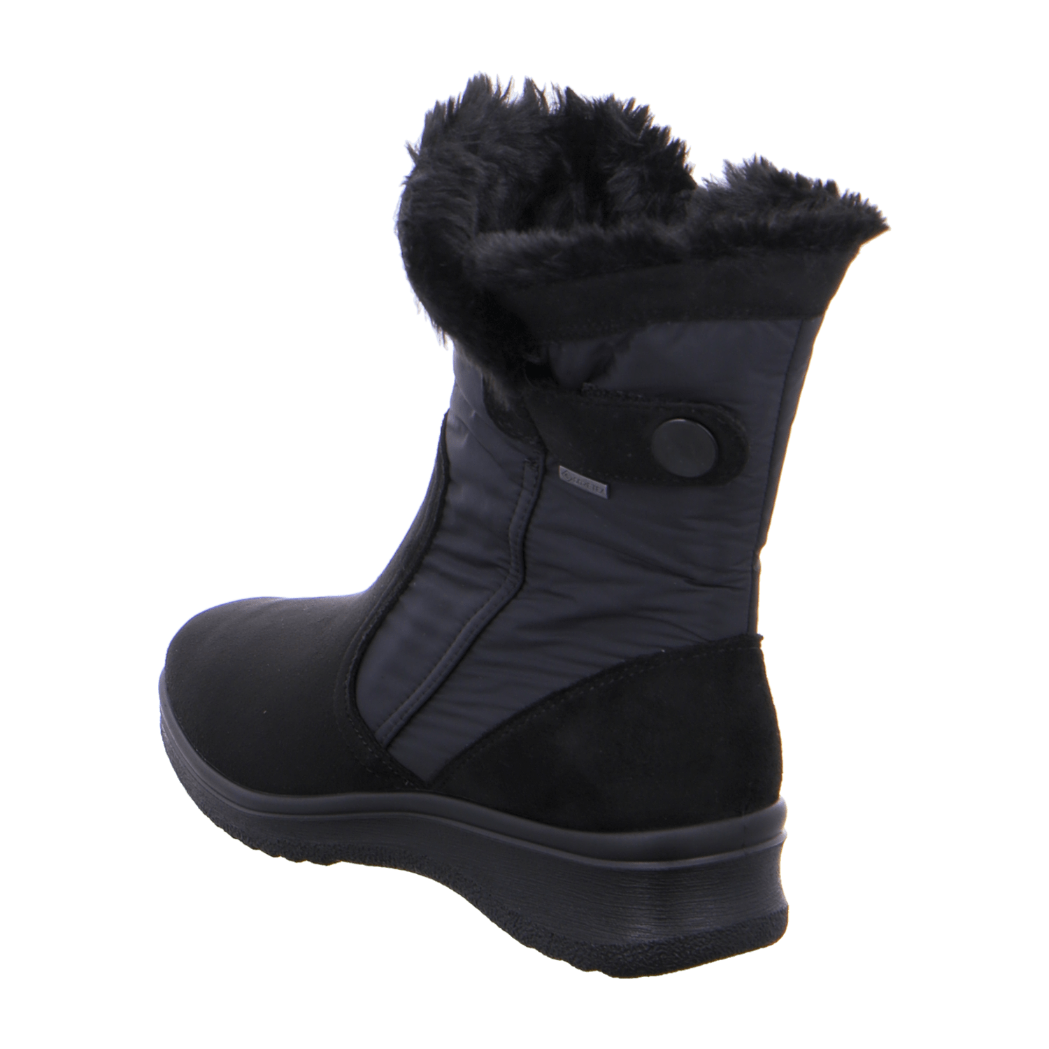 ARA Women's Snow Boots in Black with Zipper, Textile Upper with Gore-Tex Warm Lining and Polyurethane Sole - Bartel-Shop
