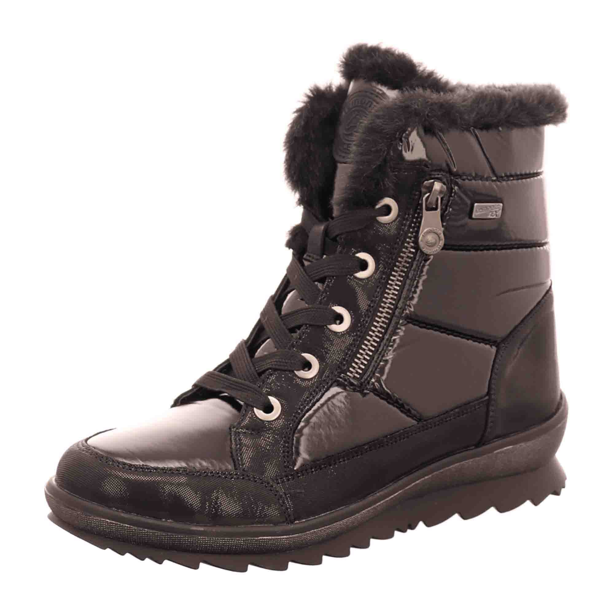 Remonte Women's Lace-Up Boots TEX Black Waterproof Warm Lined Winter Shoes