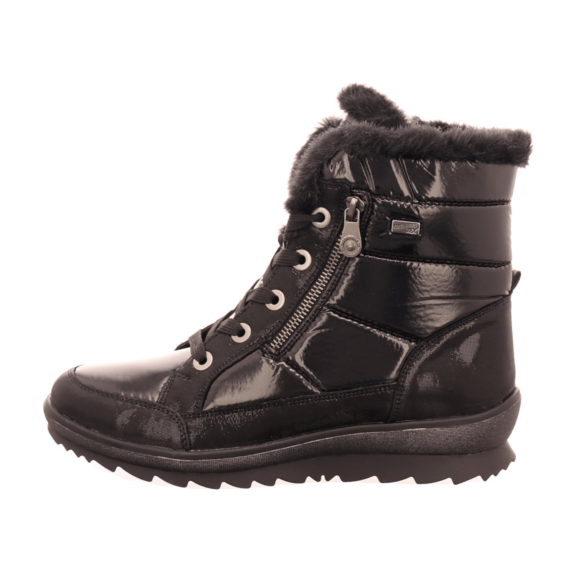 Remonte Women's Lace-Up Boots TEX Black Waterproof Warm Lined Winter Shoes