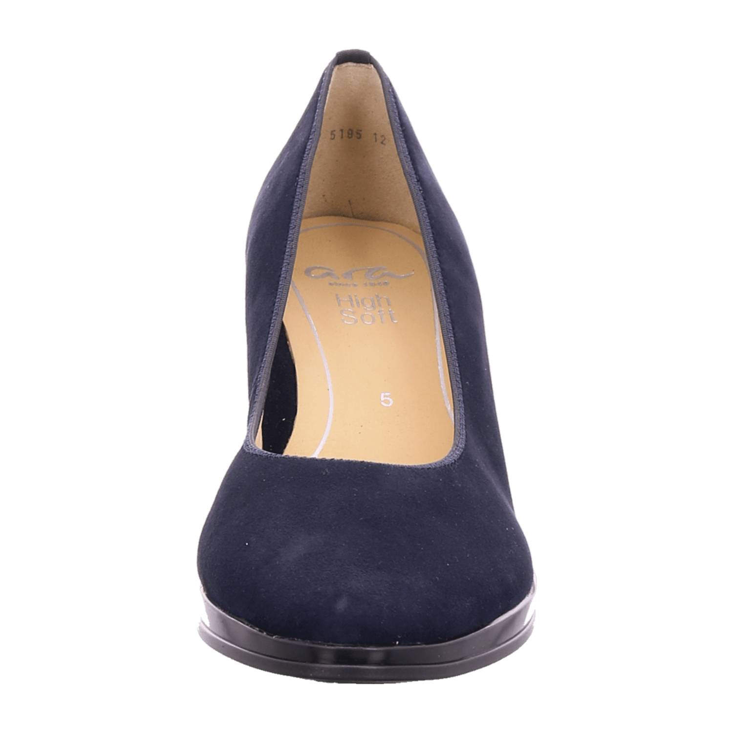 ARA ORLY Women's Pumps in Blue Smooth Leather with a Slim Toe and Cold-Lined Interior - Bartel-Shop
