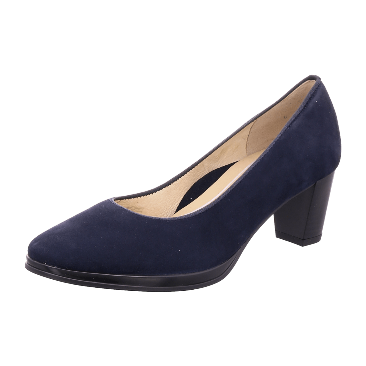 ARA ORLY Women's Pumps in Blue Smooth Leather with a Slim Toe and Cold-Lined Interior - Bartel-Shop