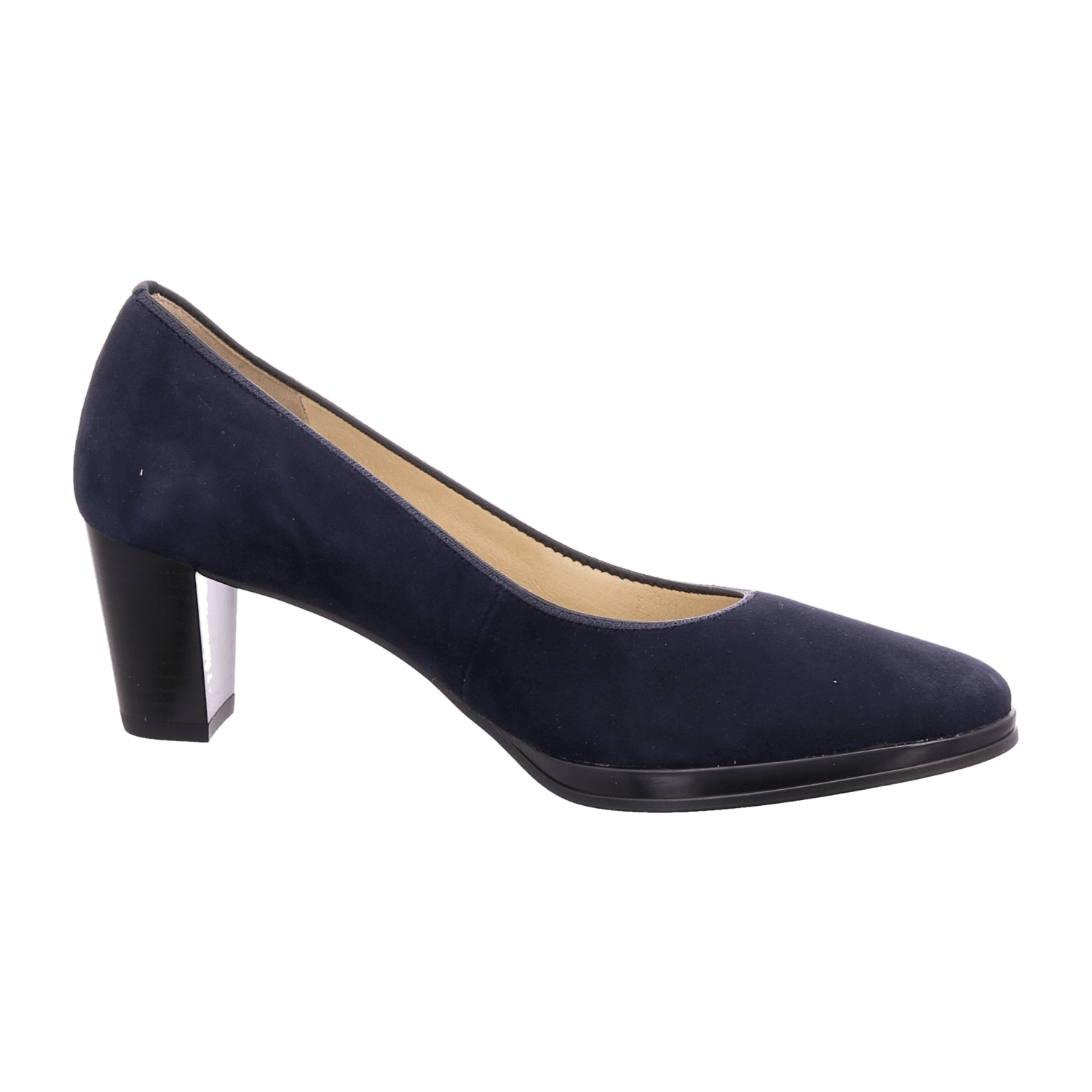 ARA ORLY Women's Pumps in Blue Smooth Leather with a Slim Toe and Cold-Lined Interior - Bartel-Shop