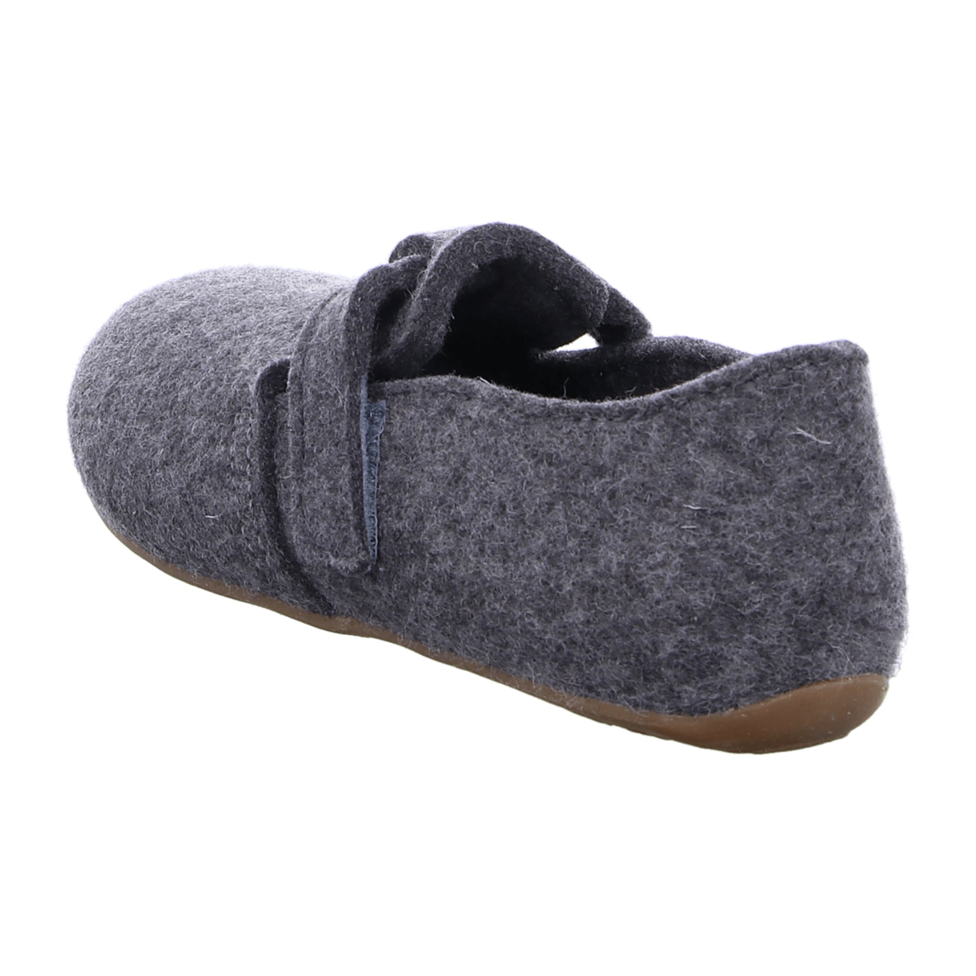 Haflinger Everest Focus Men's Wool Felt Slippers, Anthracite Grey, Removable Footbed - 481056-4
