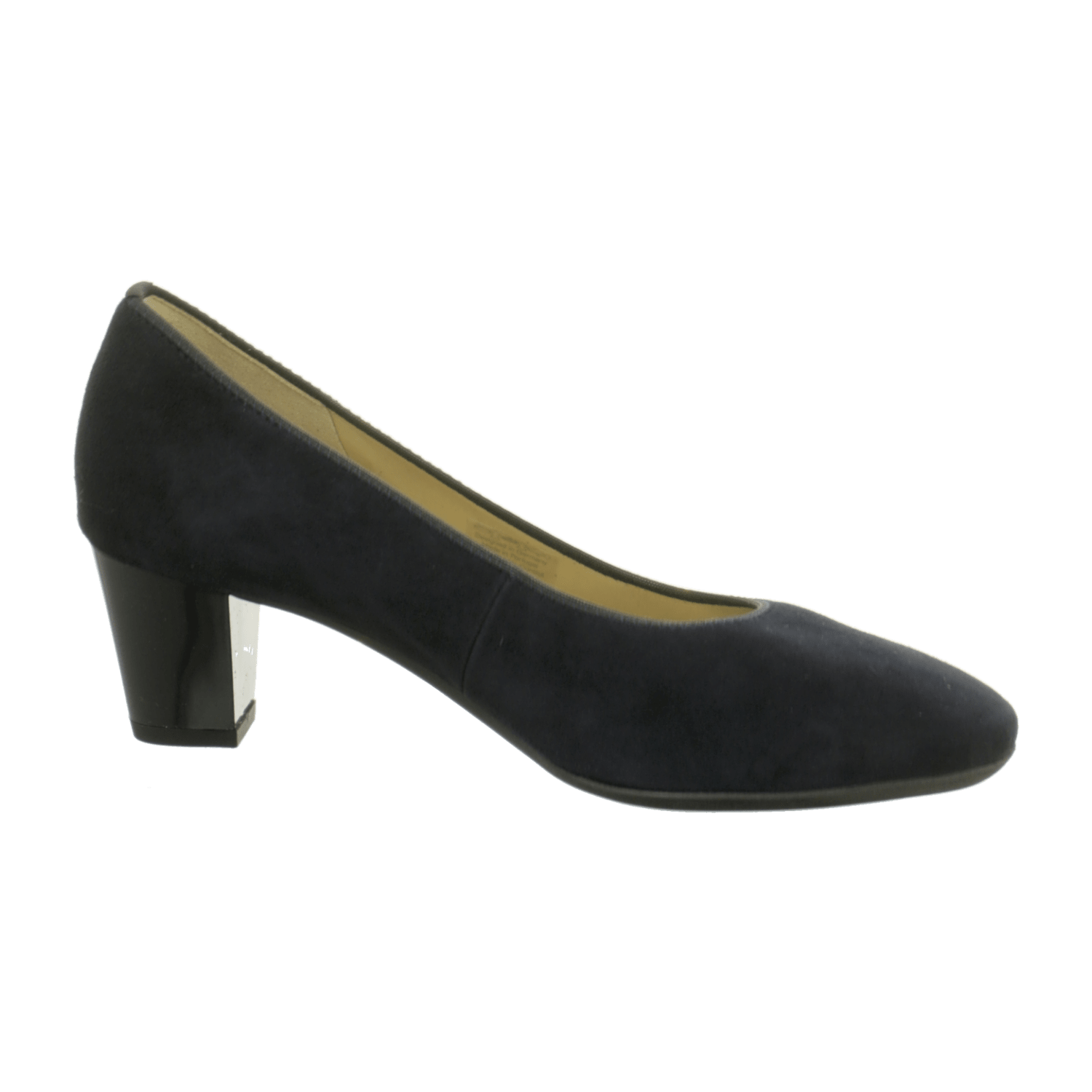 ARA VERONA Women's Pumps in Blue Suede with Round Toe and Slip-On Design