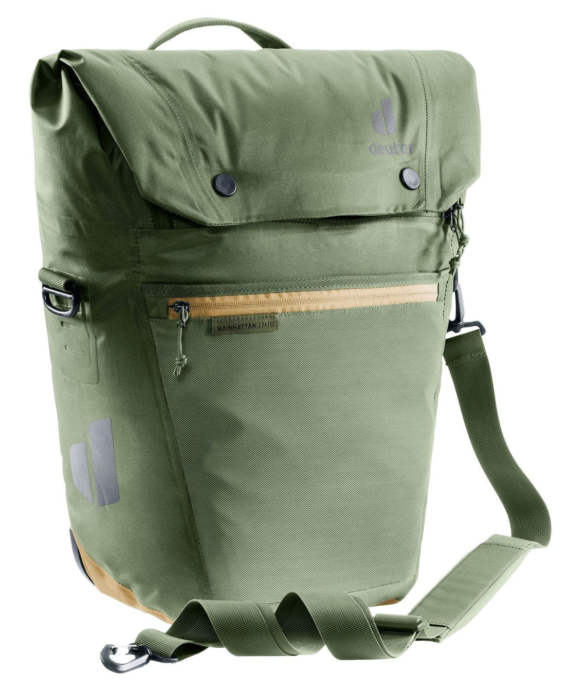 deuter Mainhatten 17 + 10L Waterproof Bike Pannier Khaki-clay Nylon