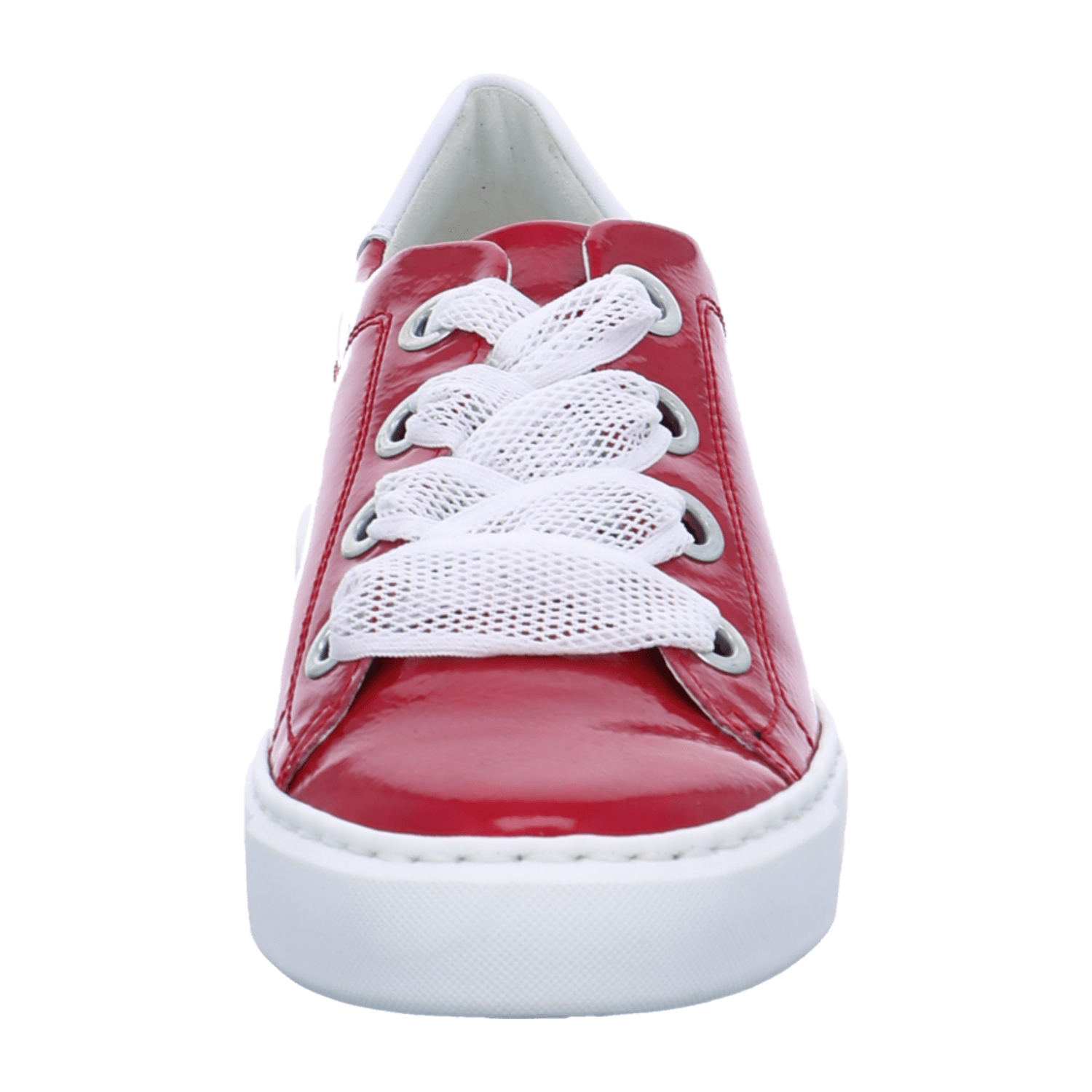 ARA COURTYARD Women's Sneakers in Red Patent Leather with Lacing and Cold-Weather Lined Interior - Bartel-Shop
