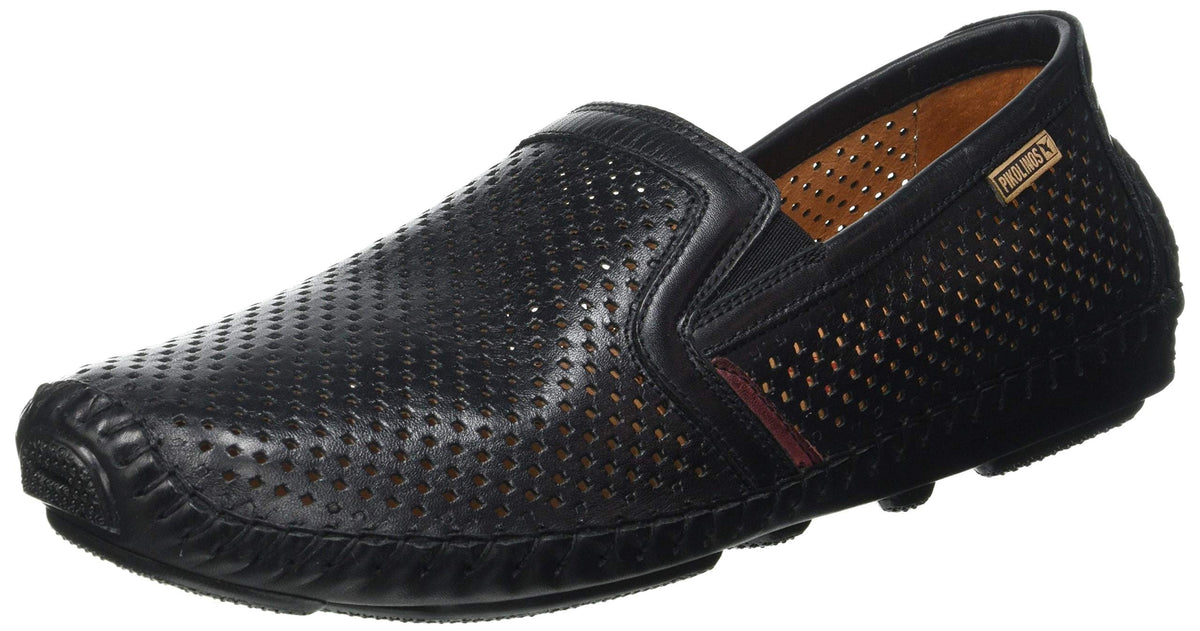 Pikolinos Jerez Men Loafers Black Leather Slip-On Size