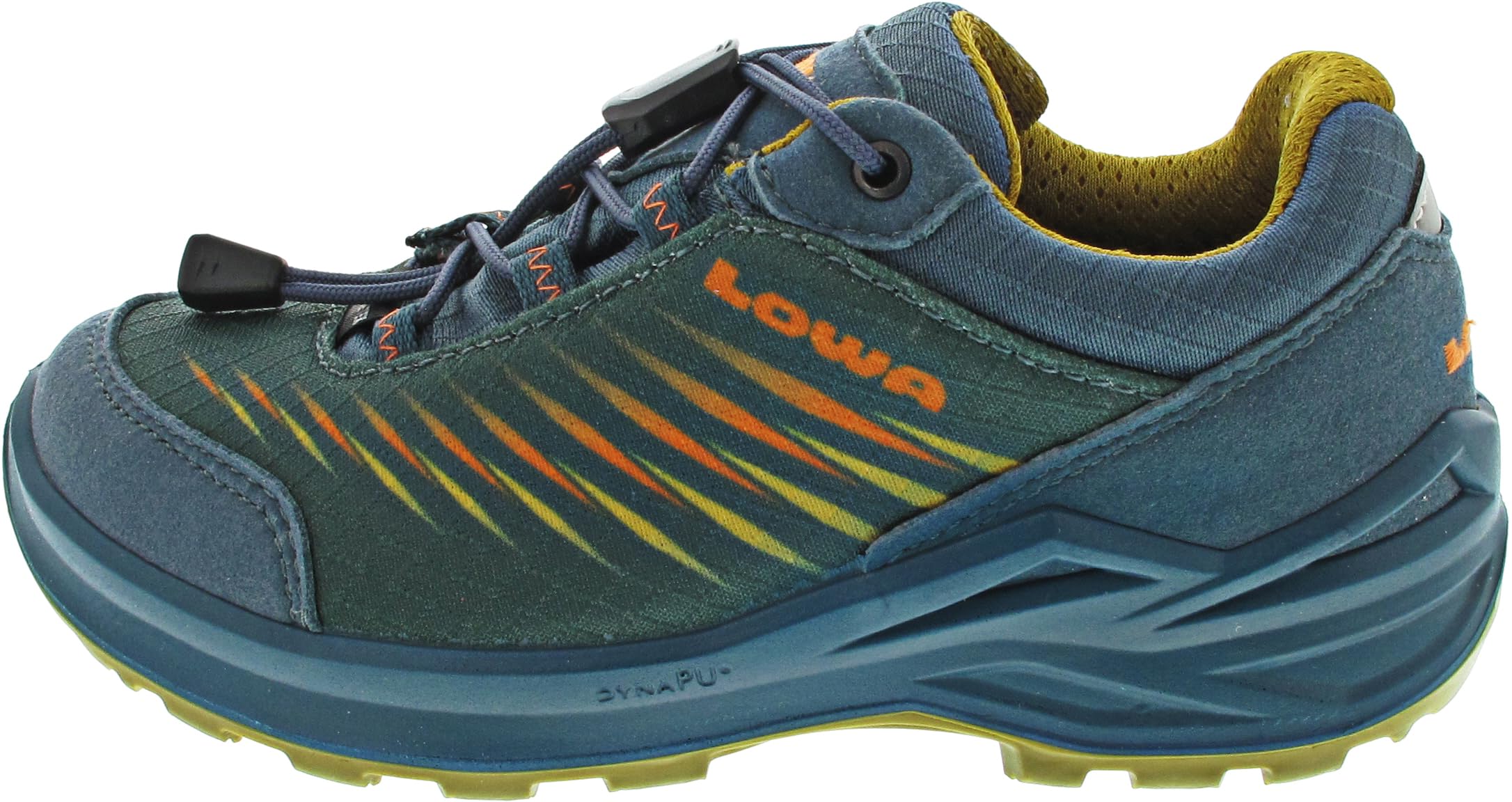 LOWA Zirrox II GTX LO JR Trekking Shoes Petrol Senf Waterproof