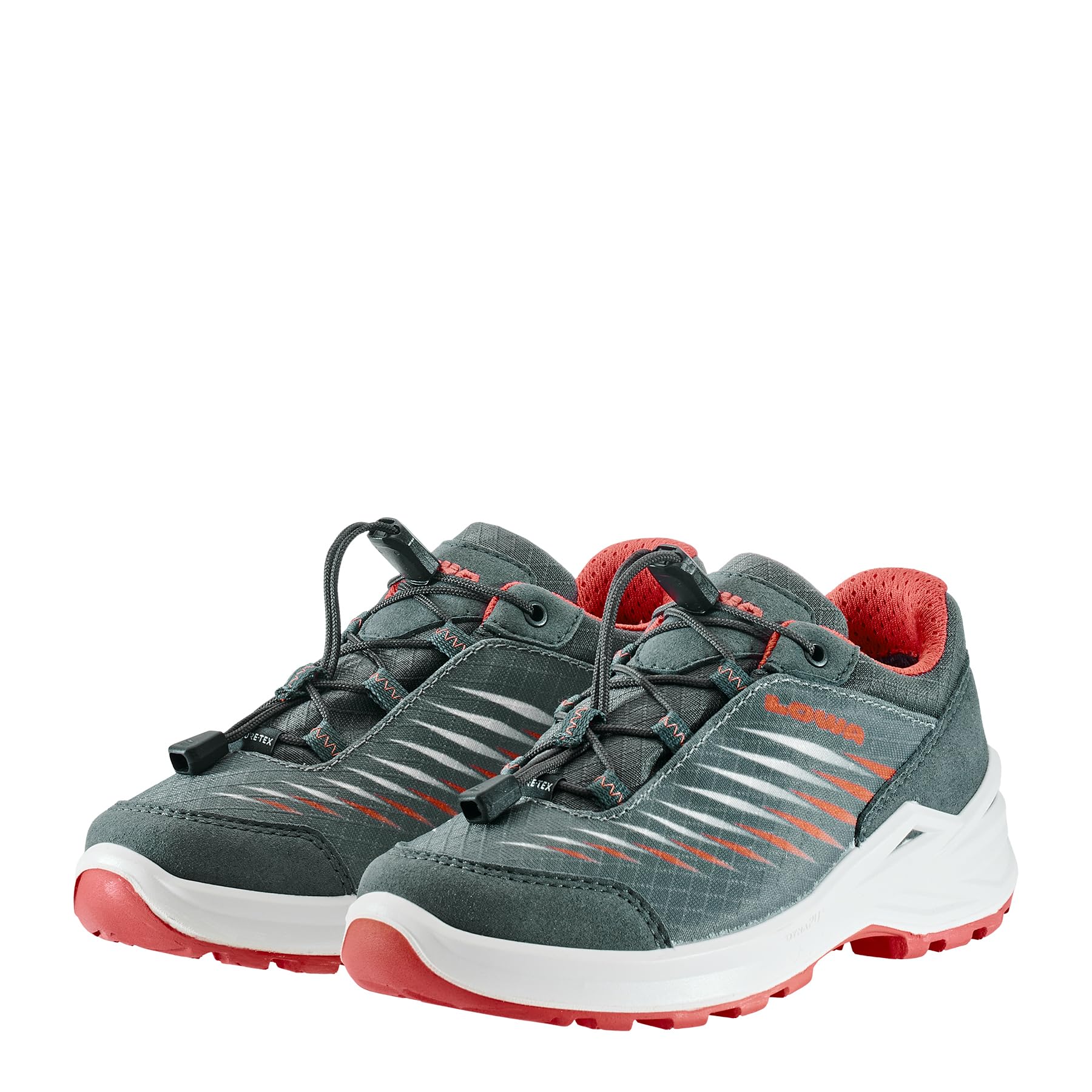 LOWA ZIRROX II GTX LO JR Trekking Sneaker Graphite Coral Waterproof