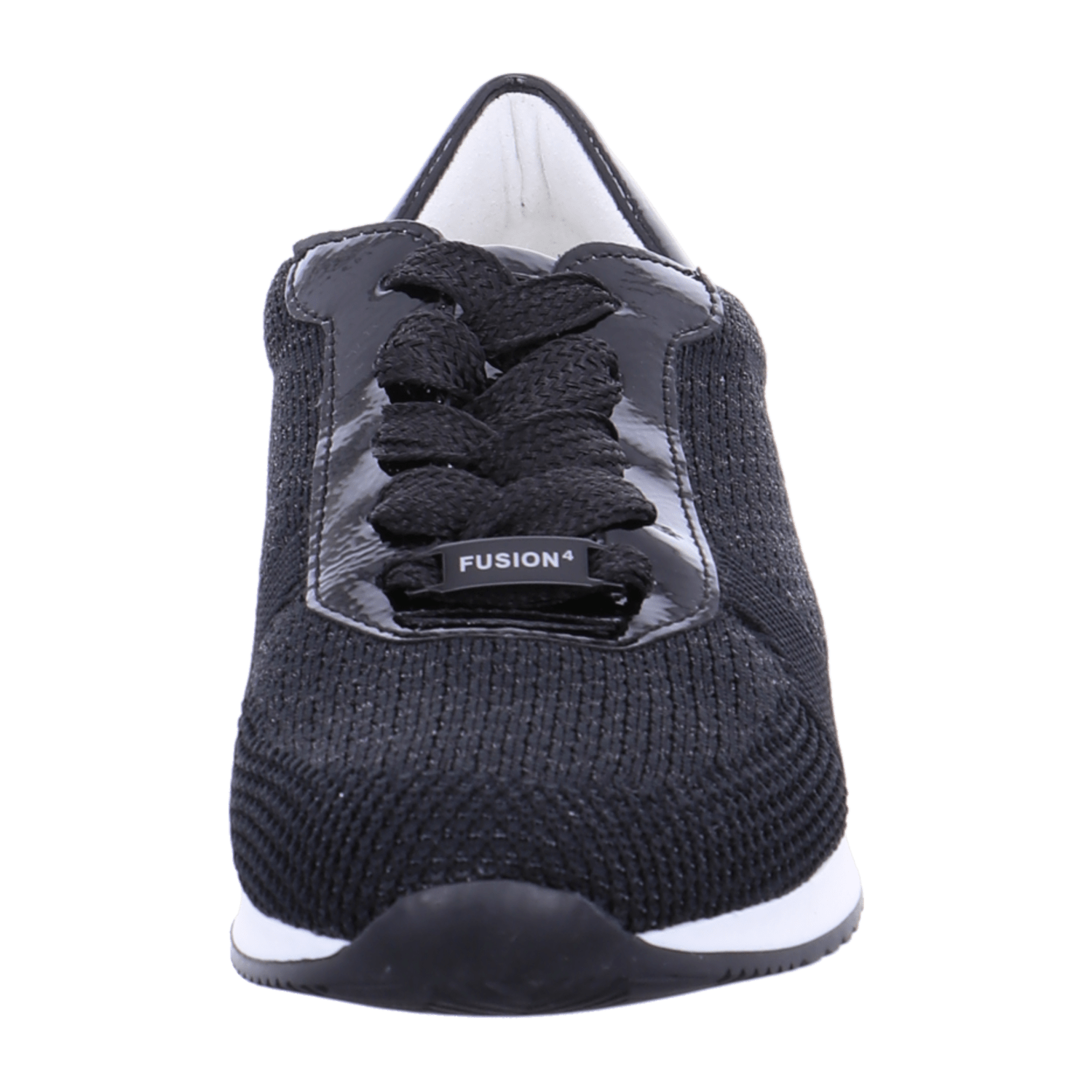 ARA LISBON Women's Sneakers Black Leather Casual Fashion Slip-On Round Toe