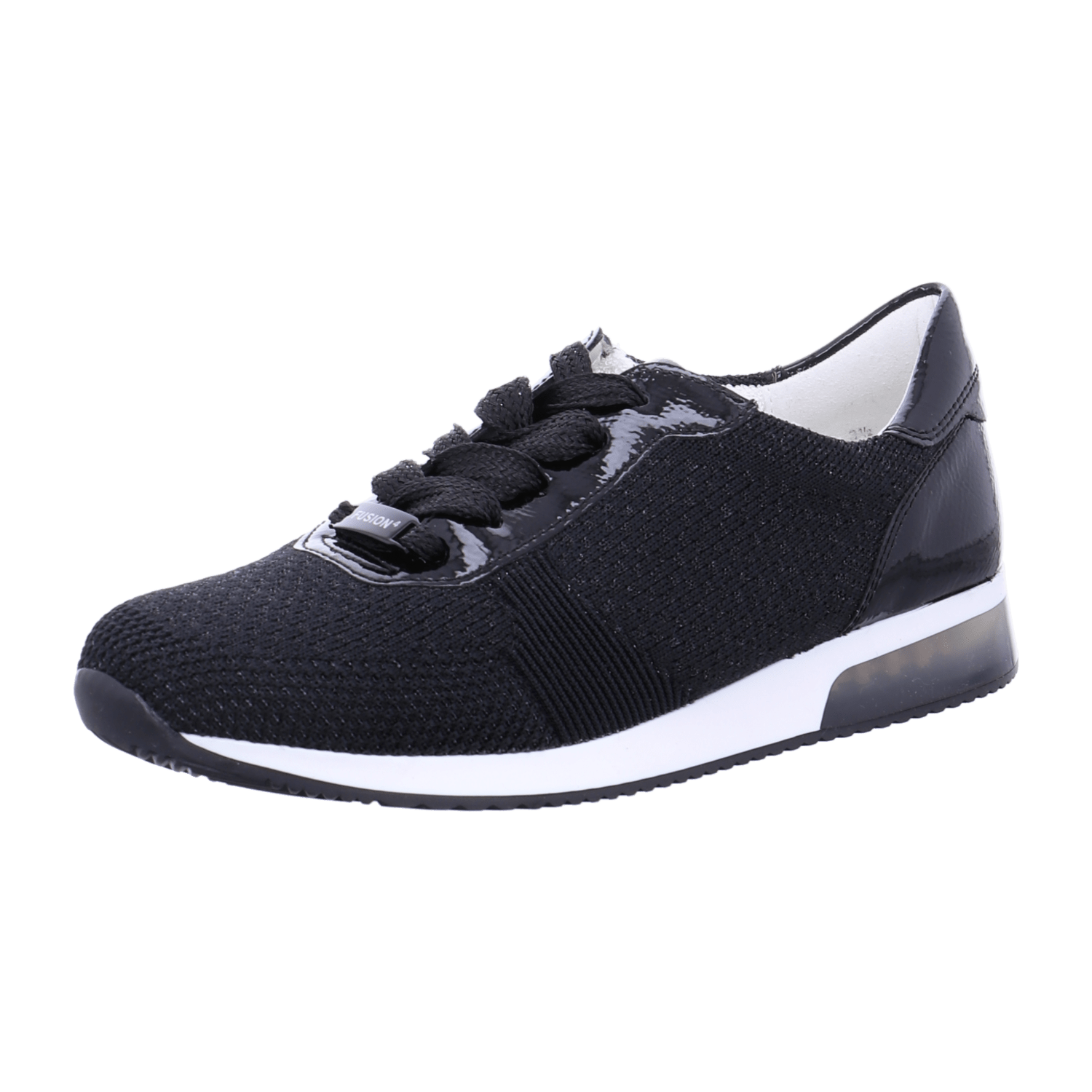 ARA LISBON Women's Sneakers Black Leather Casual Fashion Slip-On Round Toe