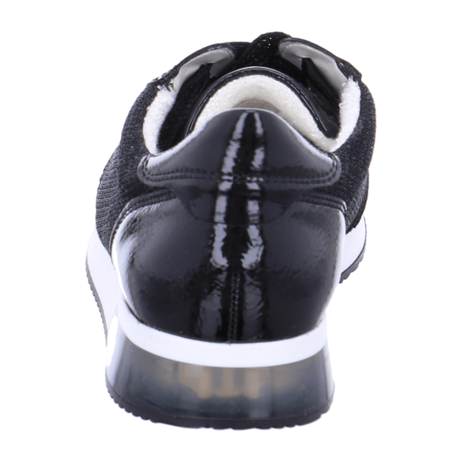 ARA LISBON Women's Sneakers Black Leather Casual Fashion Slip-On Round Toe