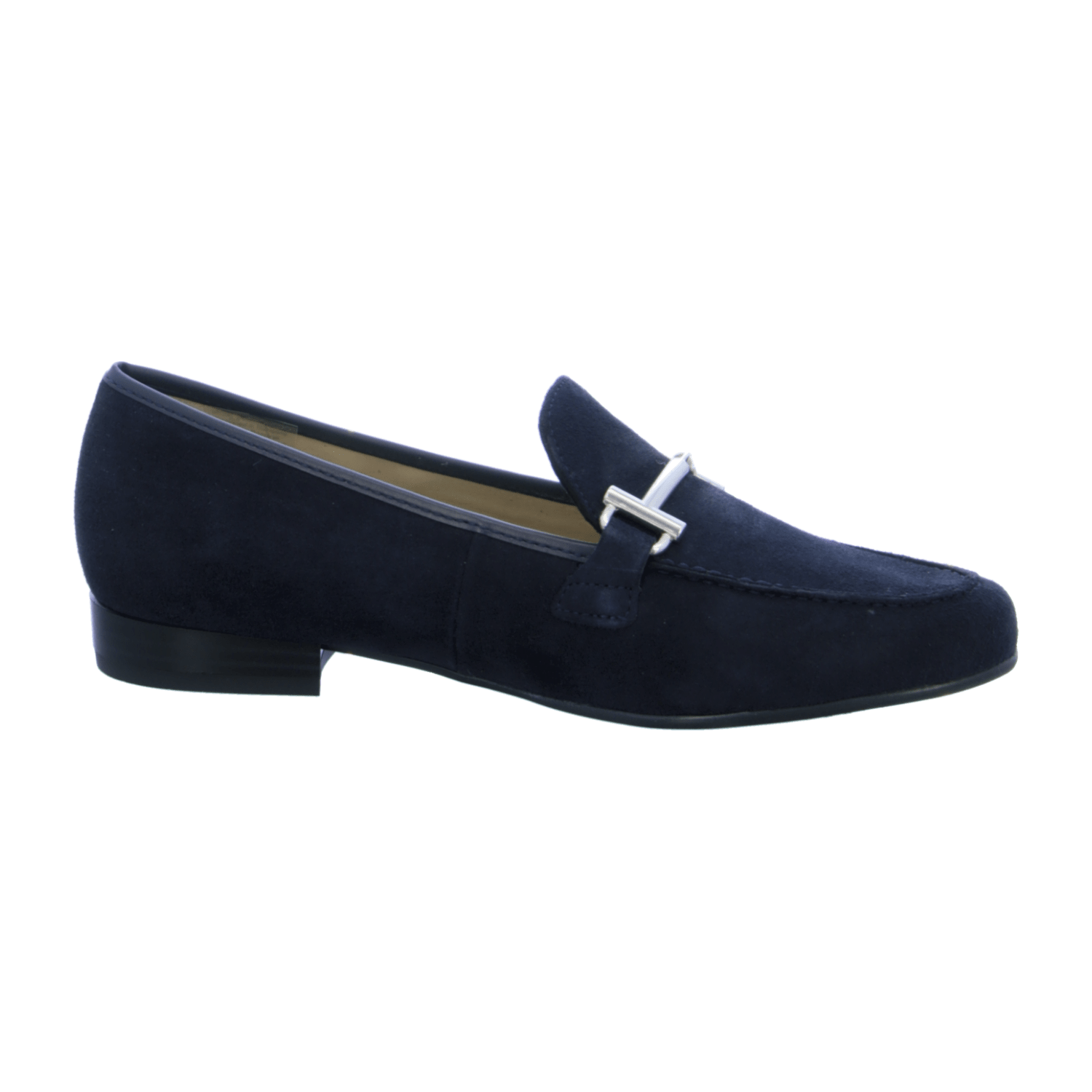 ARA KENT Women's Blue Suede Slippers with Round Toe and Leather Lining - Bartel-Shop