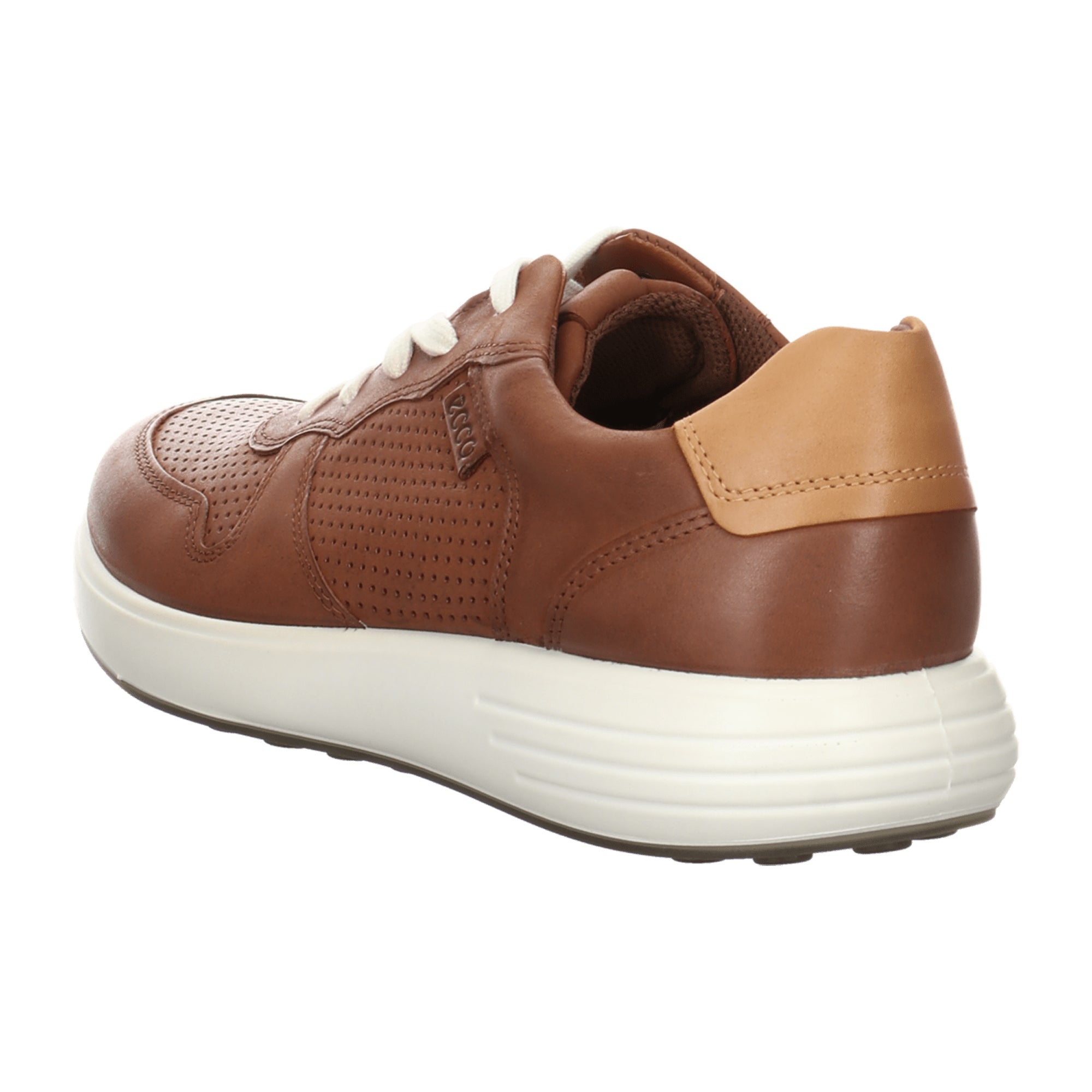 Ecco Men's Brown Leather Shoes - Durable & Stylish Casual Footwear