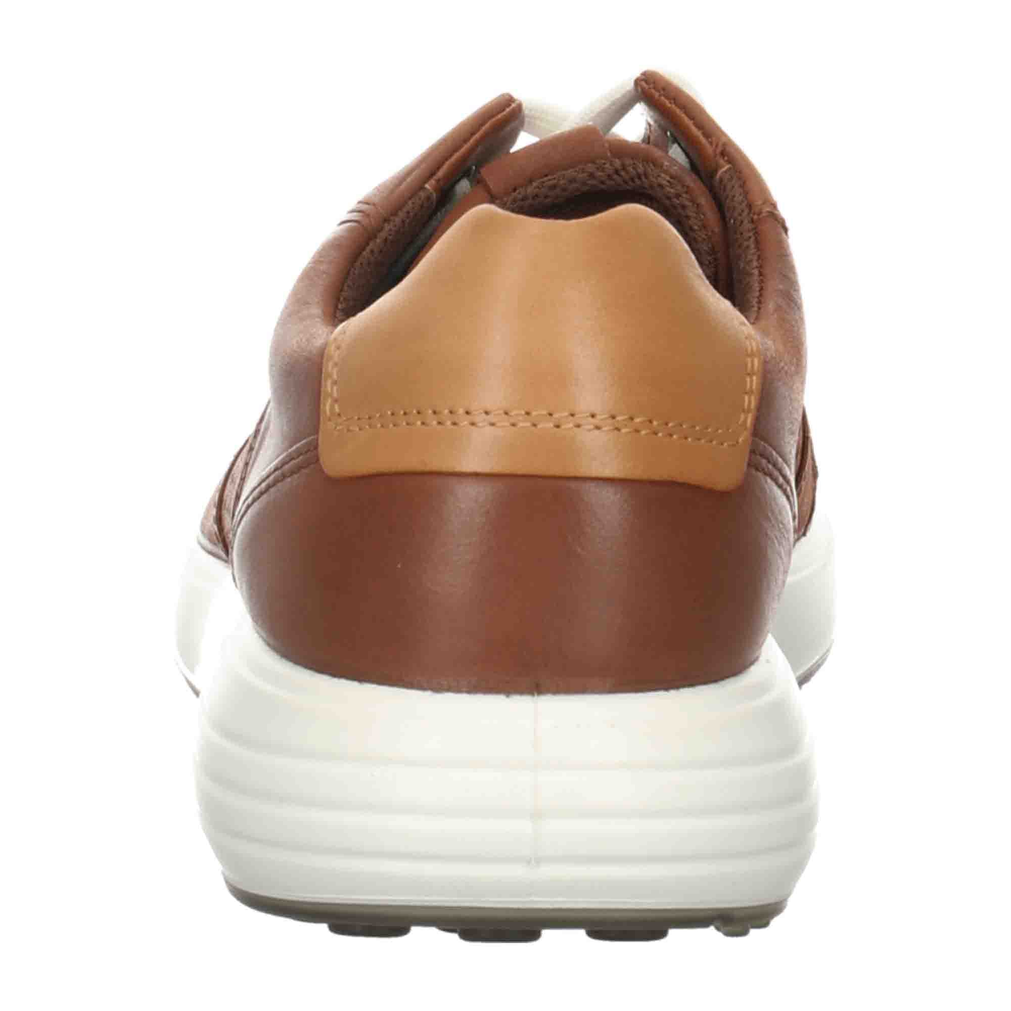 Ecco Men's Brown Leather Shoes - Durable & Stylish Casual Footwear