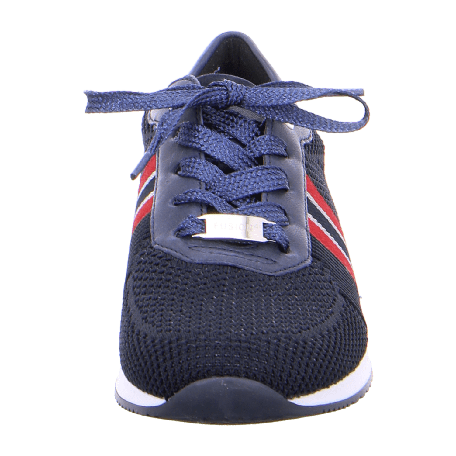 ARA LISBON Women's Nubuck Leather Slip-On Sneakers with Lace-Up Closure, Round Toe and Cold-Weather Lined Interior in Blue Silver