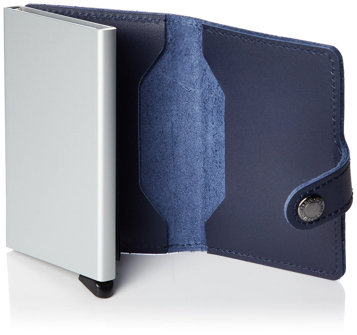 Secrid Miniwallet Original Navy Aluminum Card Holder - Compact RFID Wallet