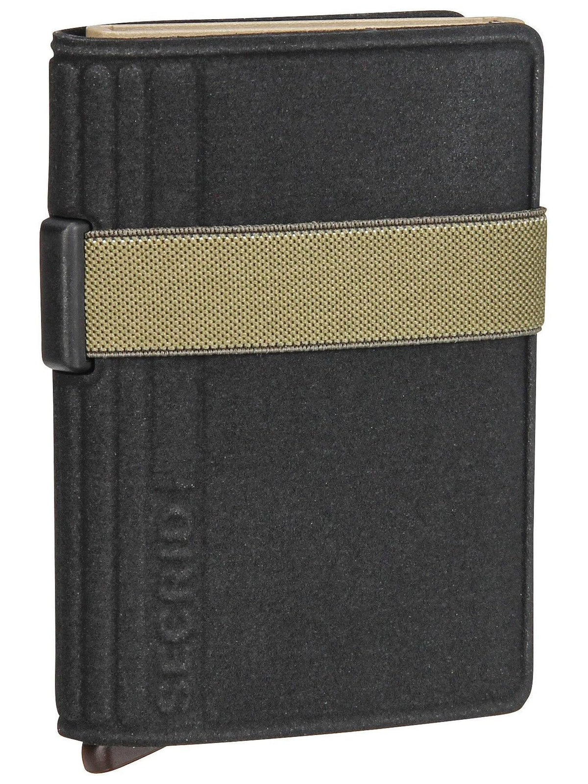 Secrid Liba Band Wallet Black-Olive - Minimalist RFID Pop-Up Leather Wallet