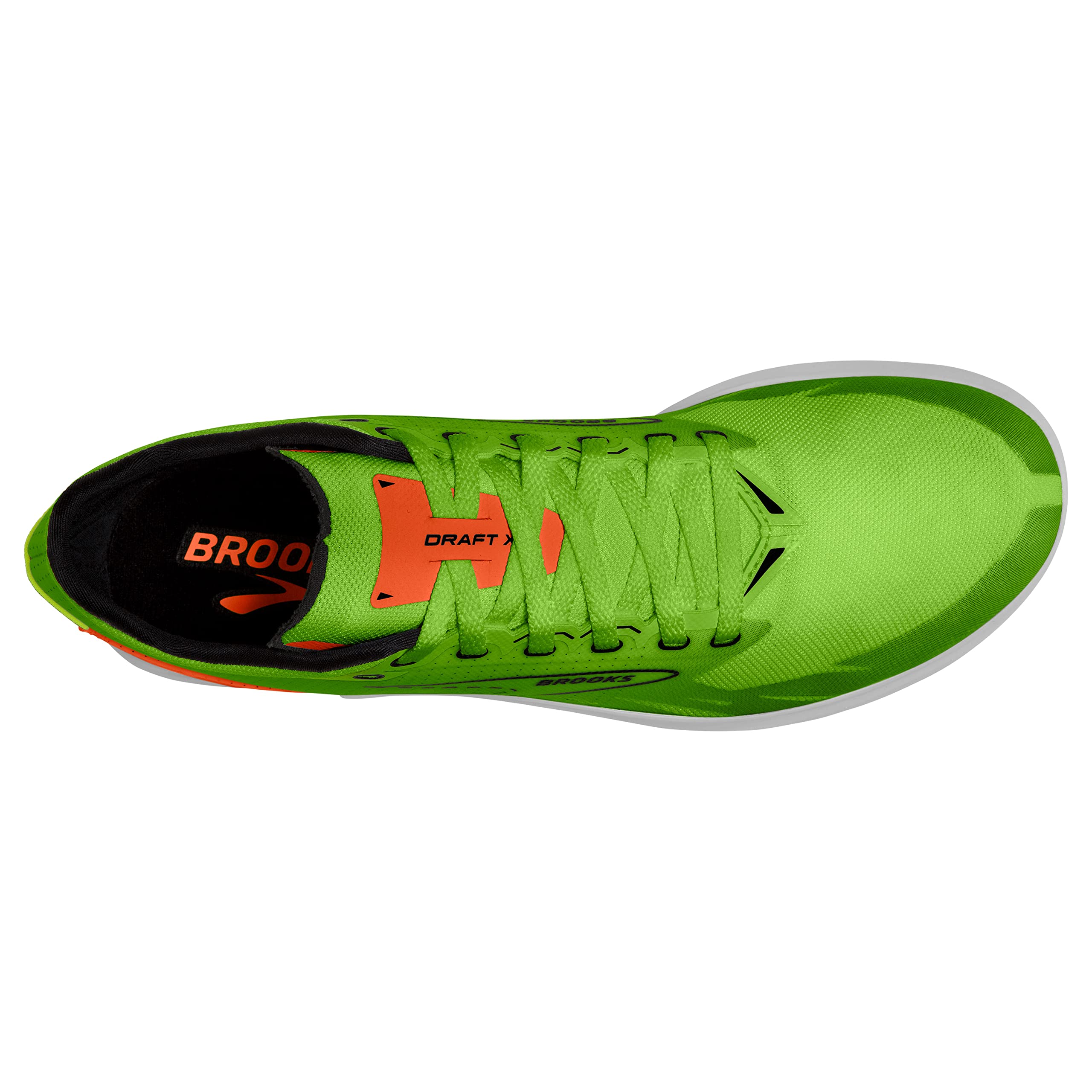 Brooks Men's Road Running Shoes Mesh Gecko Green Orange Red White