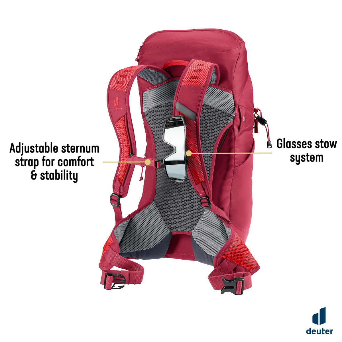 Deuter AC Lite 24 Hiking Backpack Nylon Cherry-Masala
