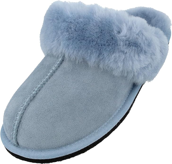 Haflinger North Star Lambskin Clogs Mules Slippers Leather Wool Lined Winter - Bartel-Shop