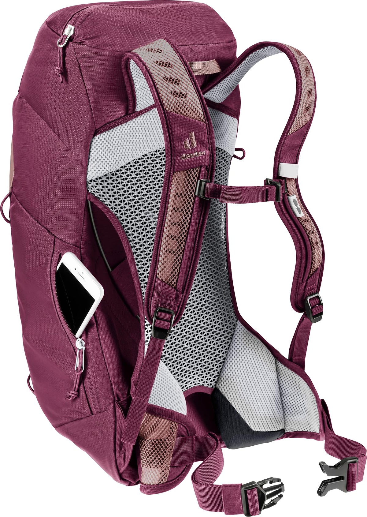 Deuter AC Lite 14 SL Women's Hiking Backpack Ashrose-Cassis Nylon