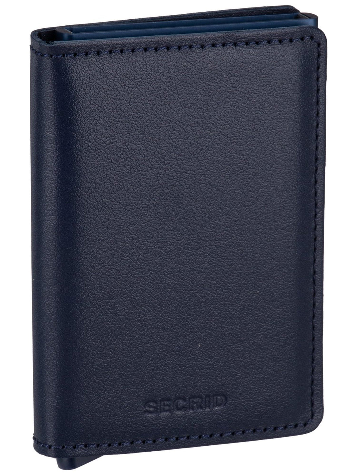 Secrid Slimwallet Original Wallet - Navy Leather Card Holder