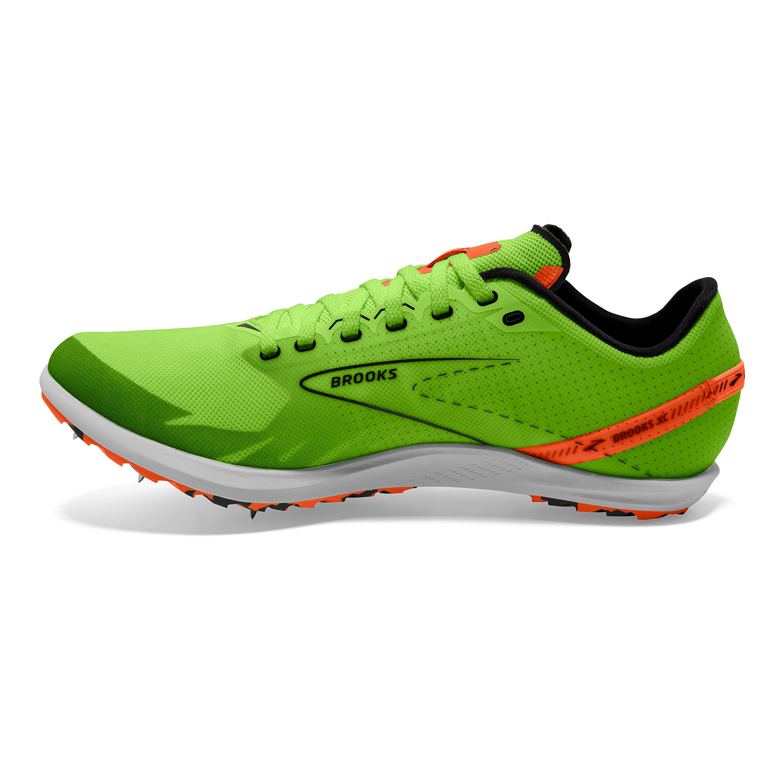 Brooks Men's Road Running Shoes Mesh Gecko Green Orange Red White