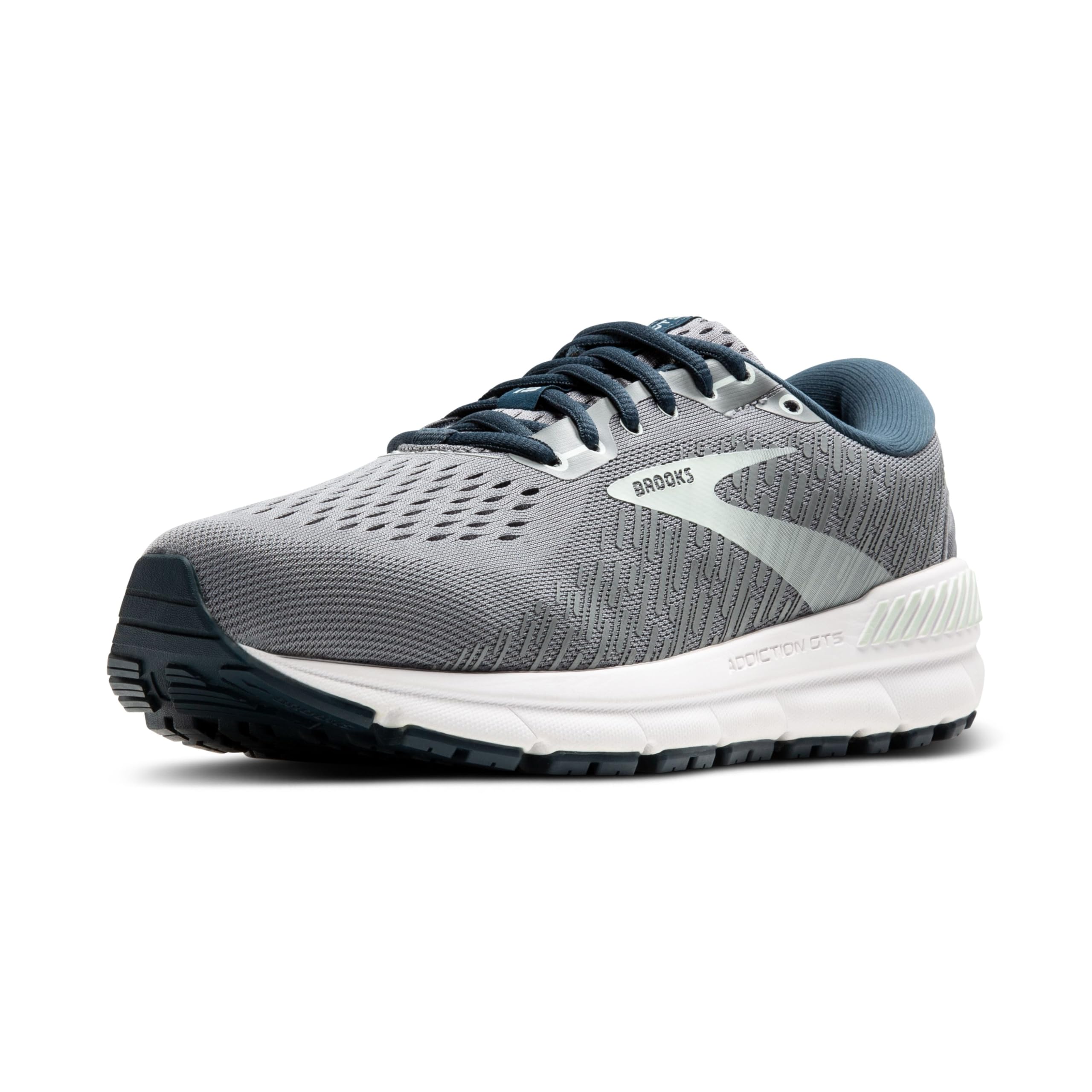 Brooks Addiction GTS 15 Women Road Running Shoes Synthetic Grey Navy Aqua