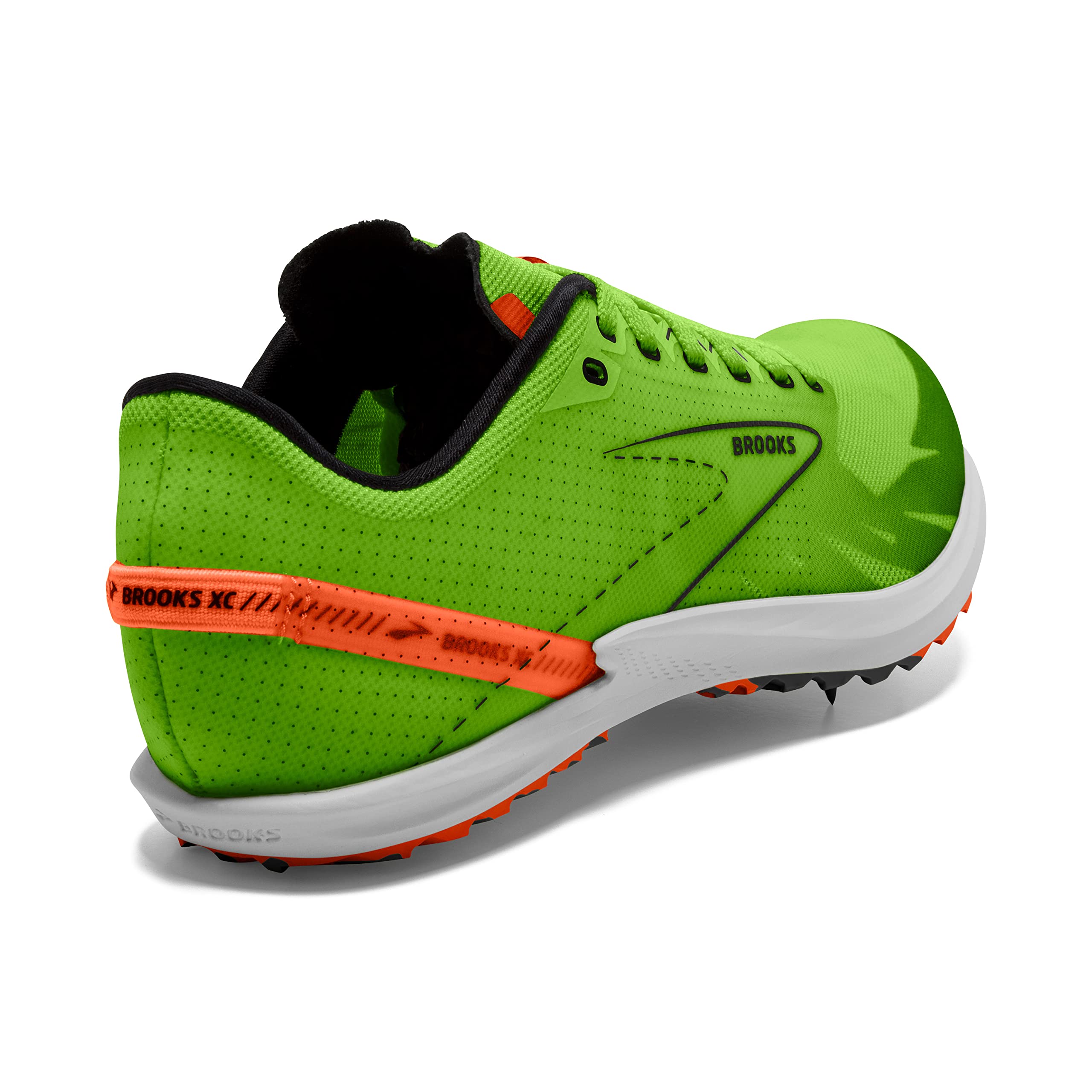 Brooks Men's Road Running Shoes Mesh Gecko Green Orange Red White